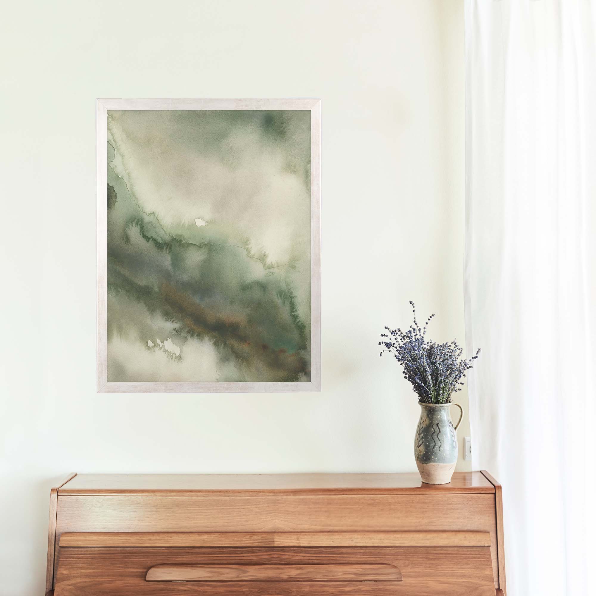 Abstract Green Watercolor, No. 2 - Image 10