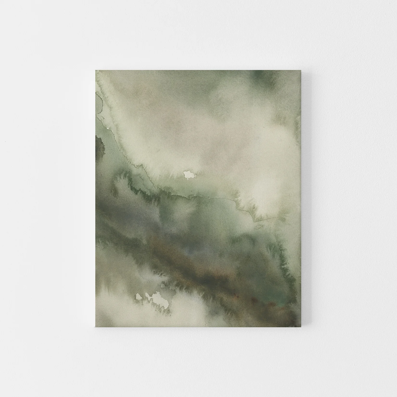 Abstract Green Watercolor, No. 2 - Image 5