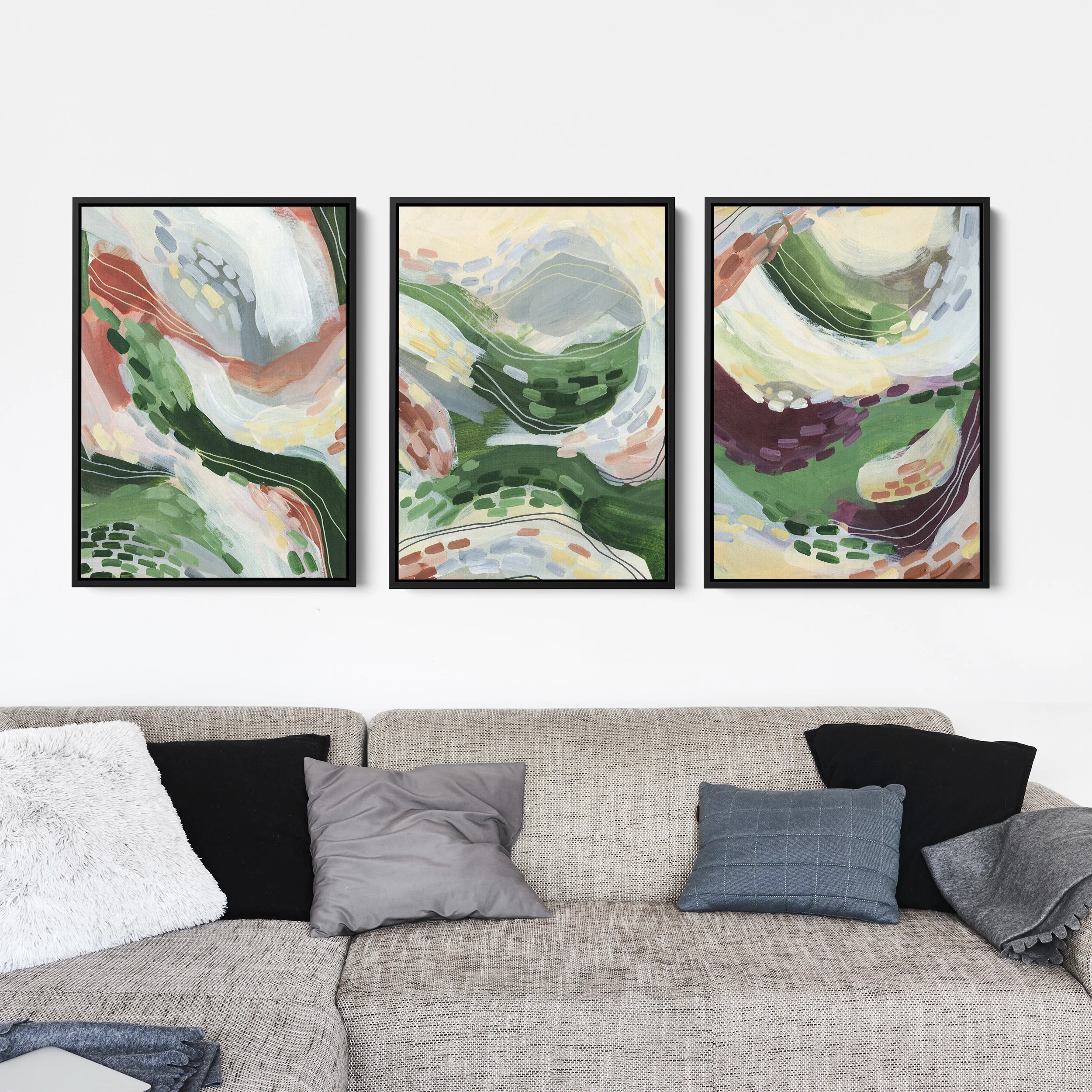 Abstract Windy Florals - Set of 3 - Image 7