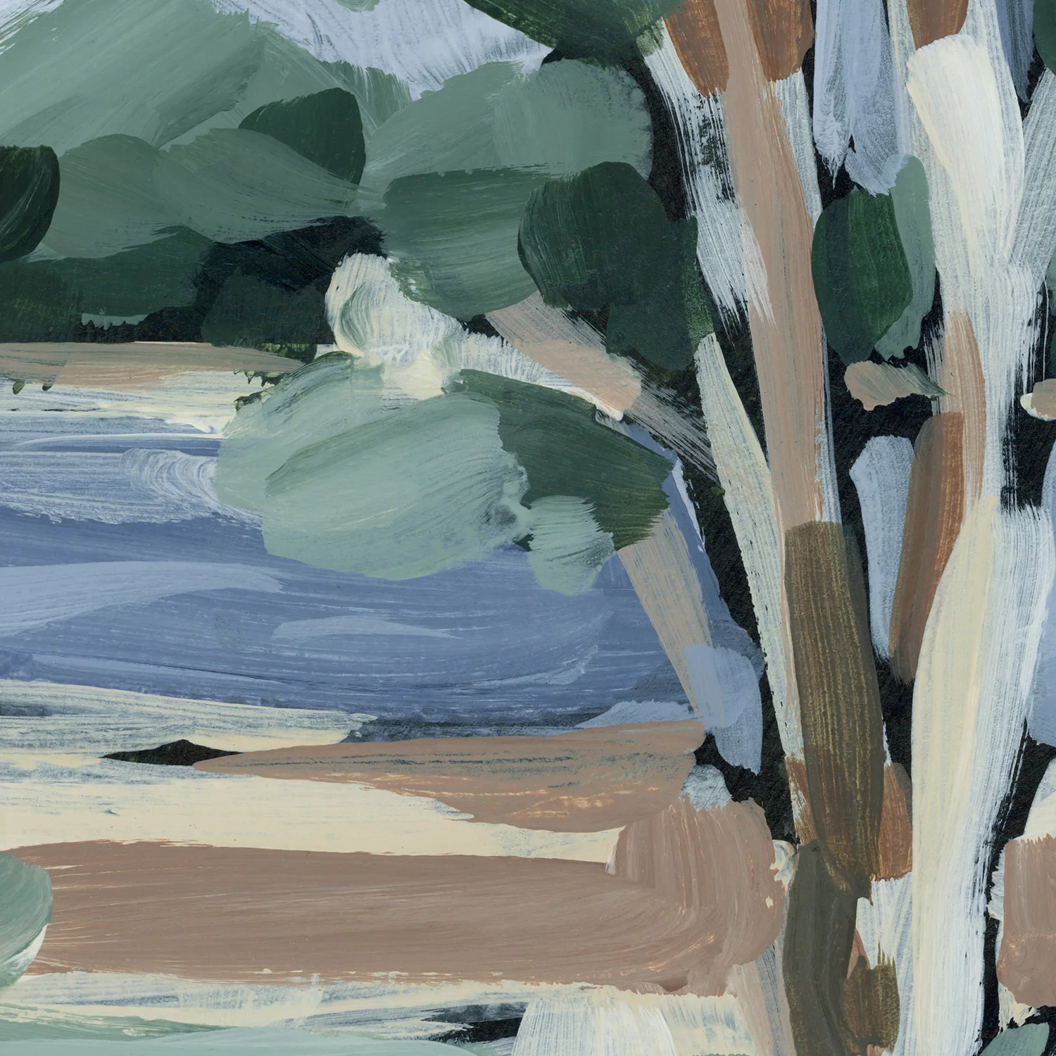 Beneath the Birch Diptych - Set of 2 - Image 14