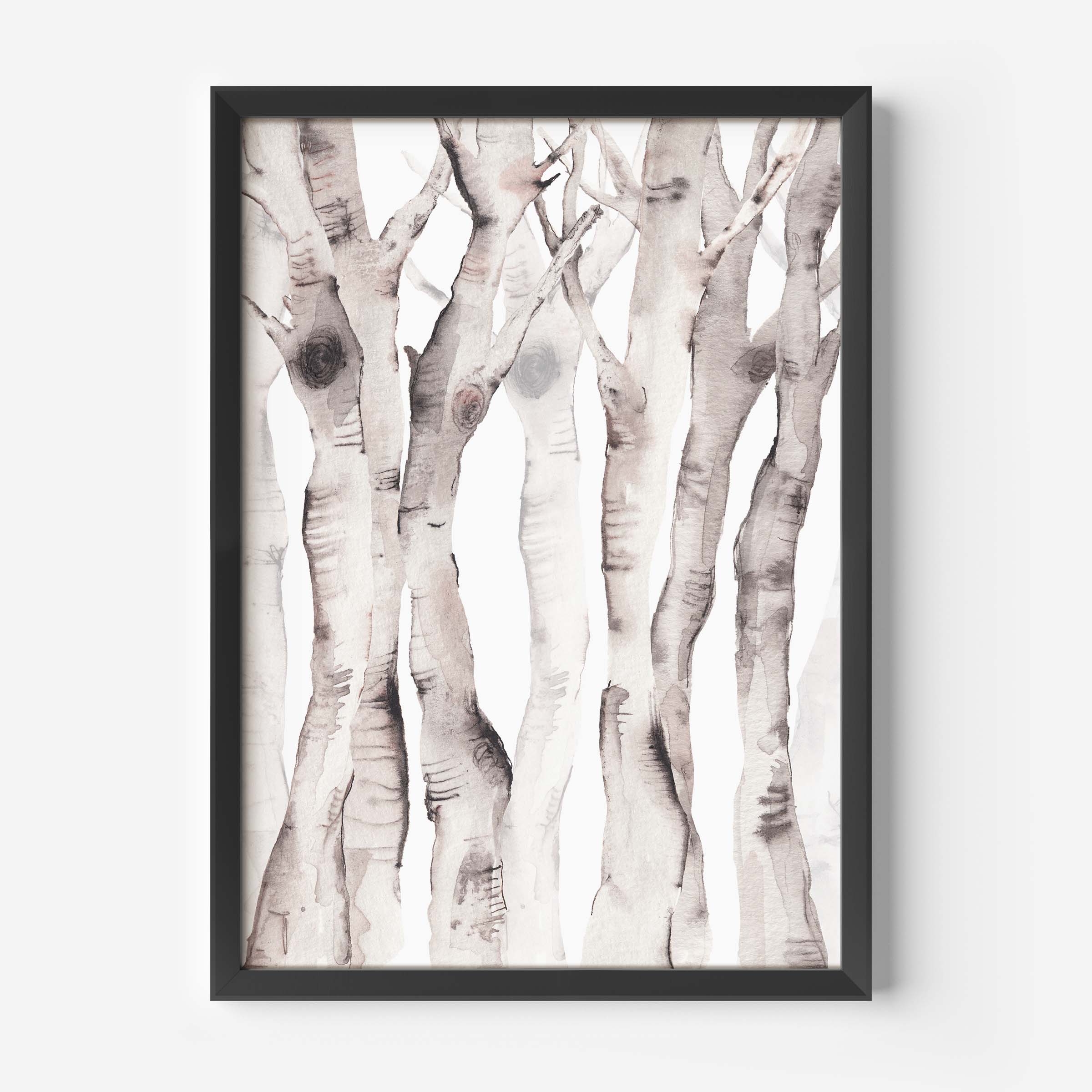Birch Tree Watercolor No. 1 - Image 4