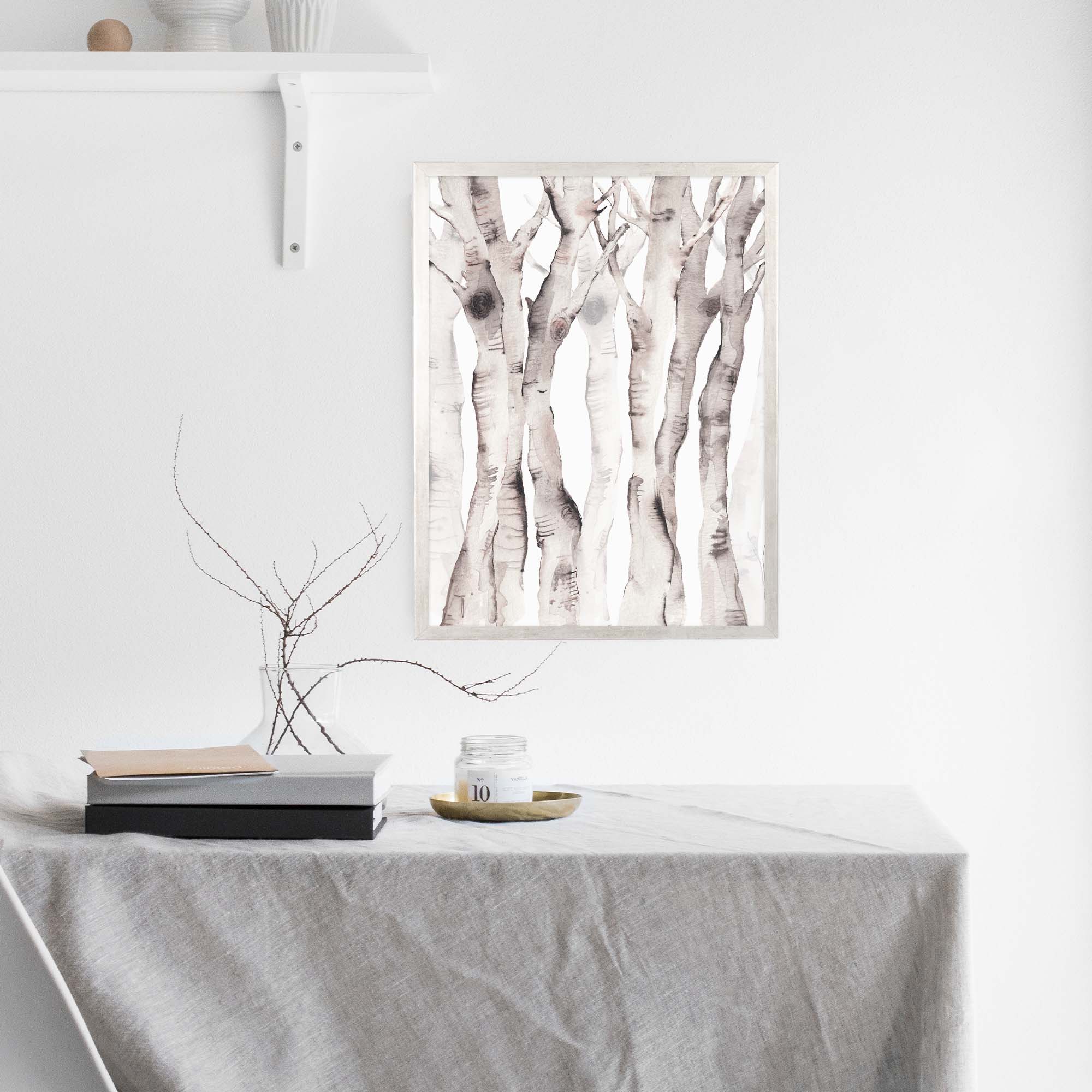 Birch Tree Watercolor No. 1 - Image 7
