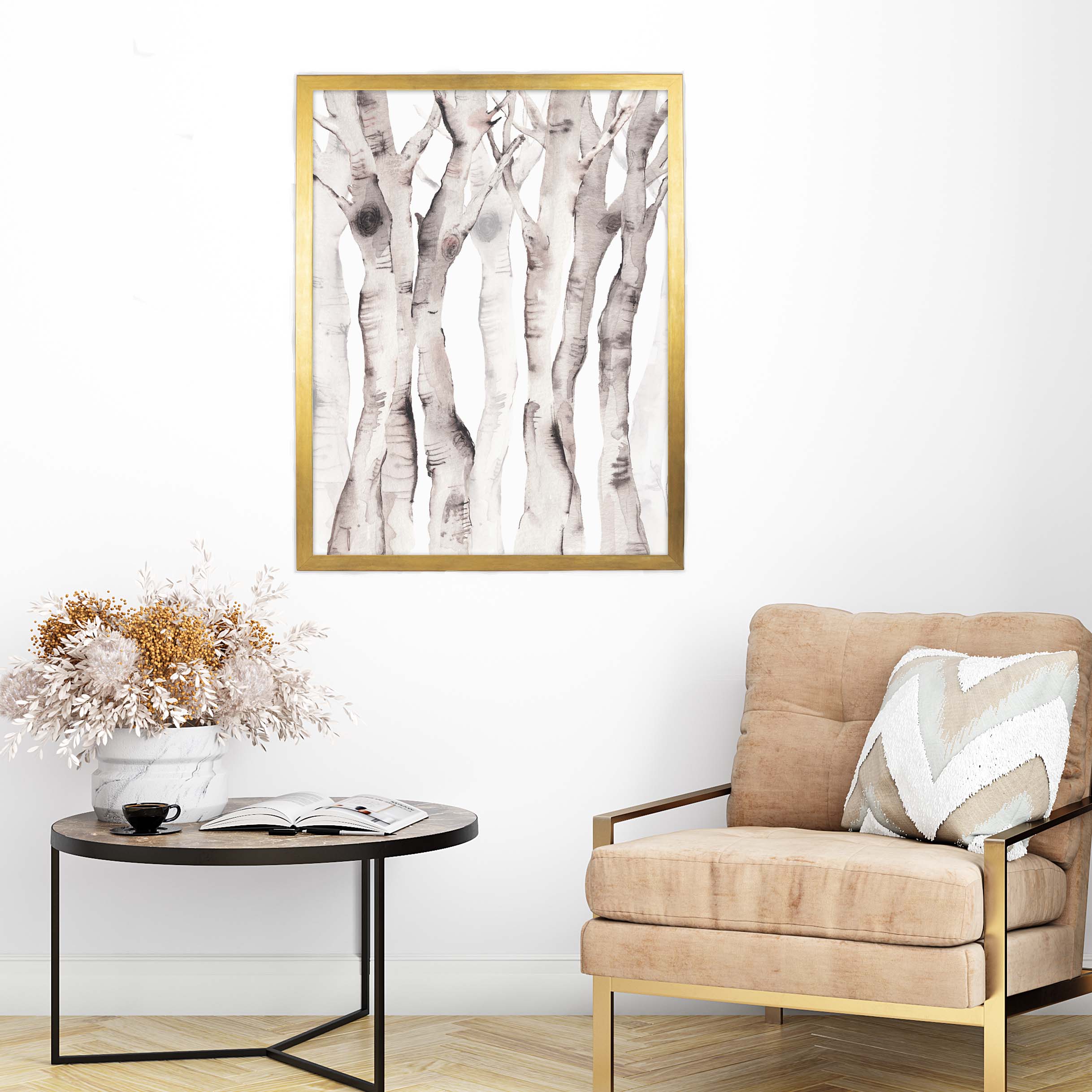 Birch Tree Watercolor No. 1 - Image 8