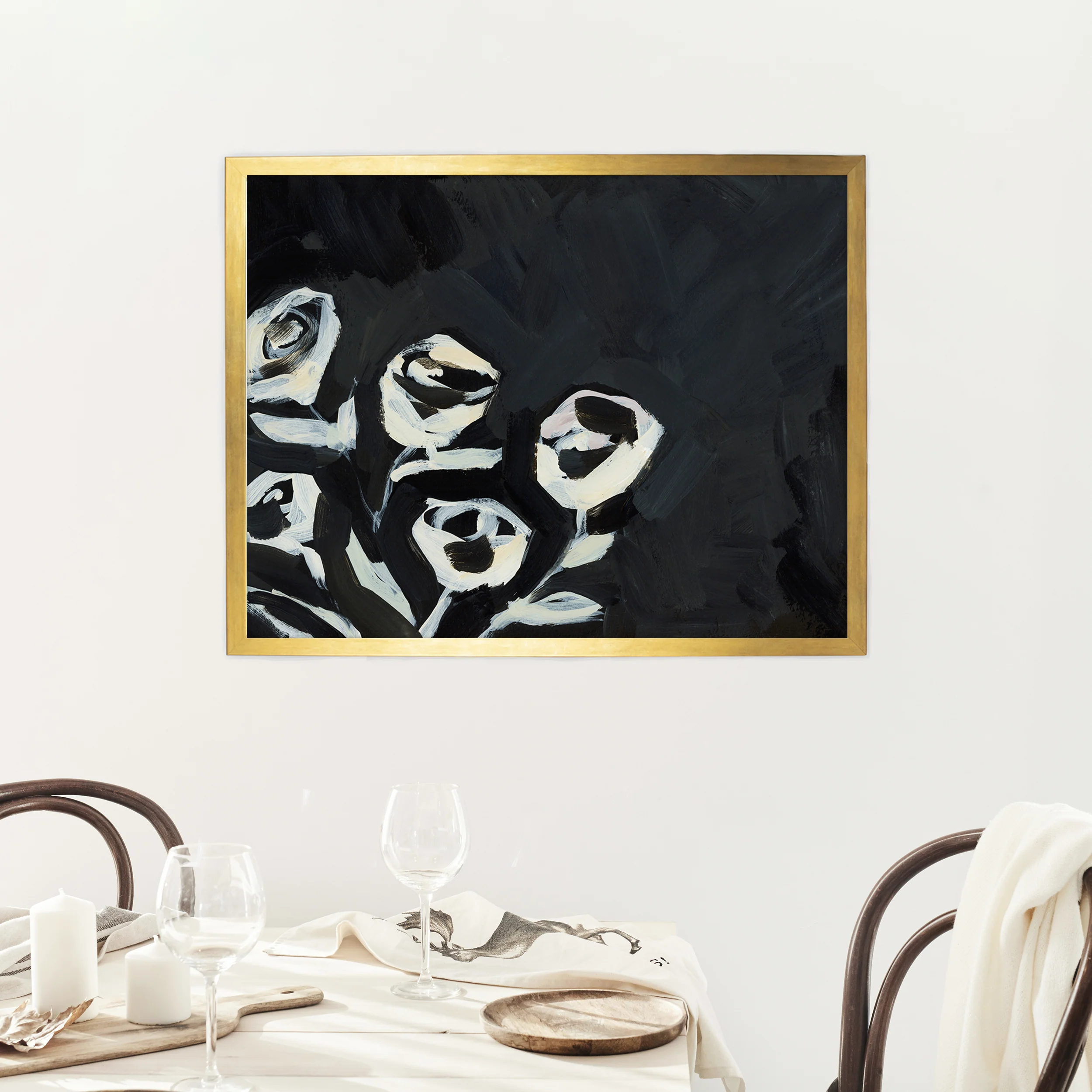Black & Cream Roses - Image 7