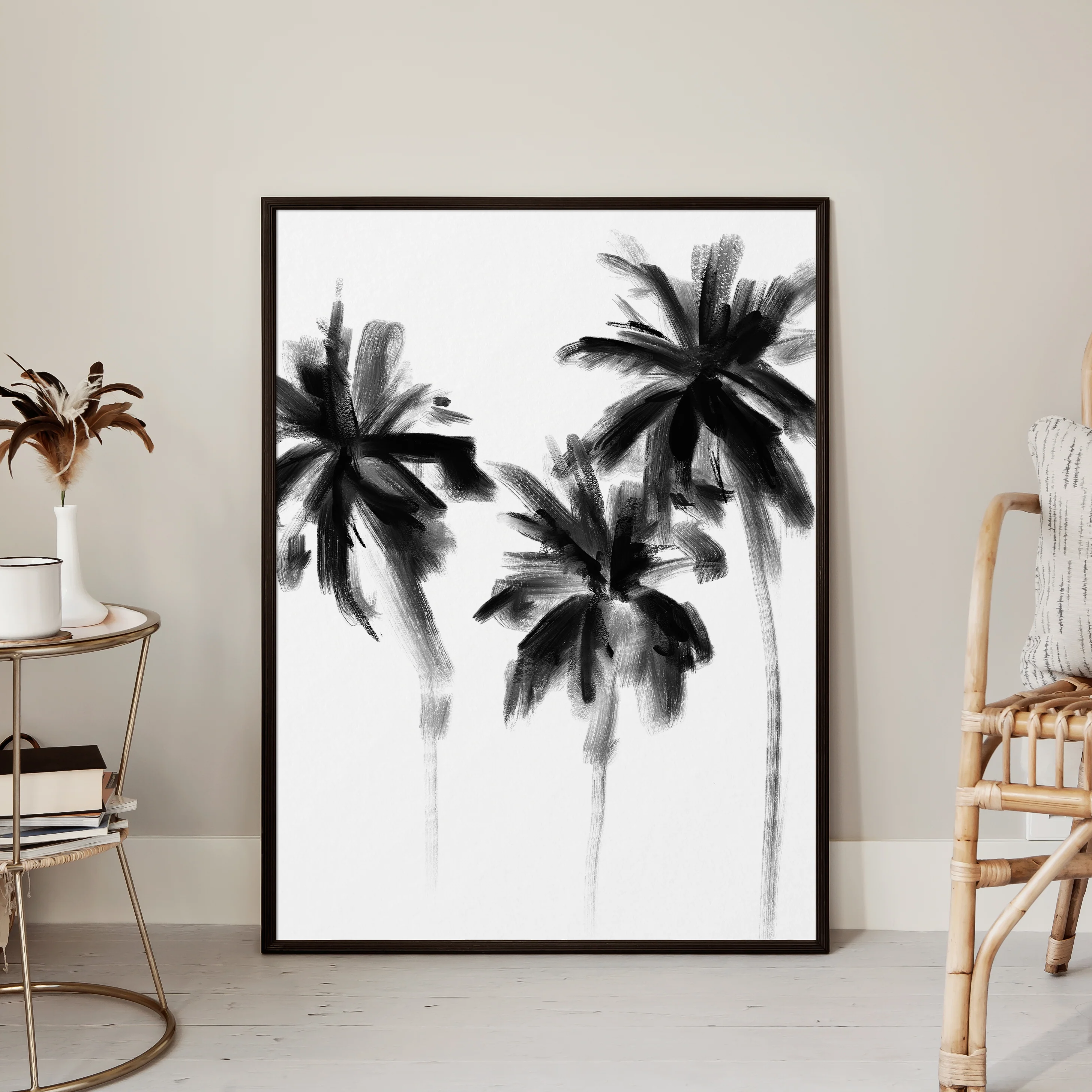 Black & White Palm Gathering, No. 2 - Image 6