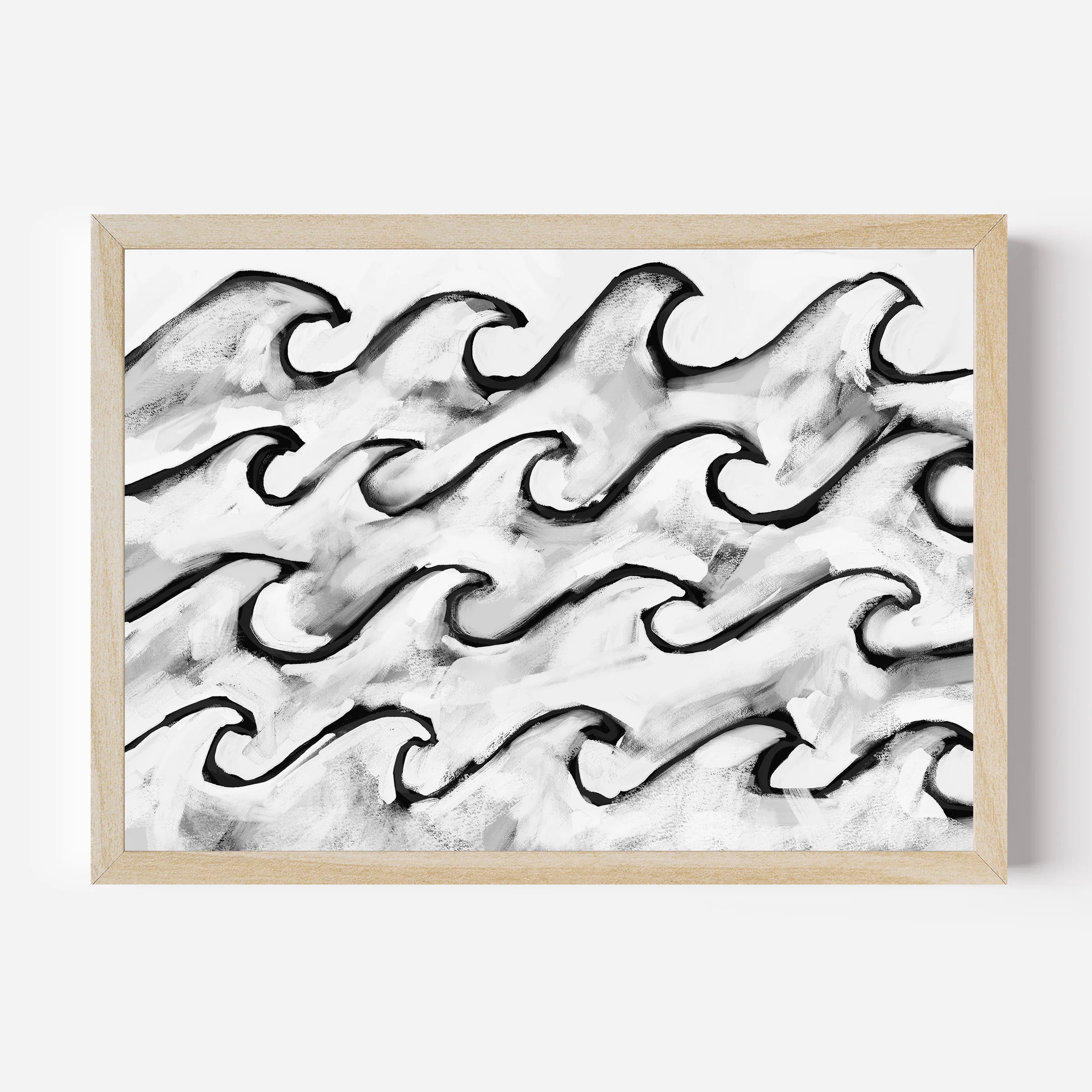Black & White Roaring Seas - Image 3