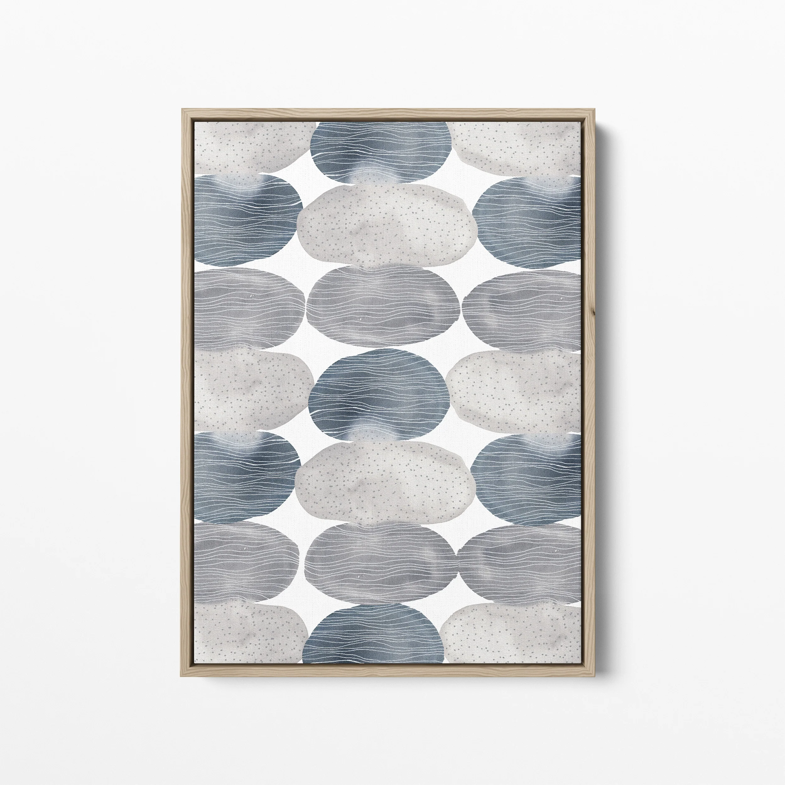 Blue and Gray Circles
