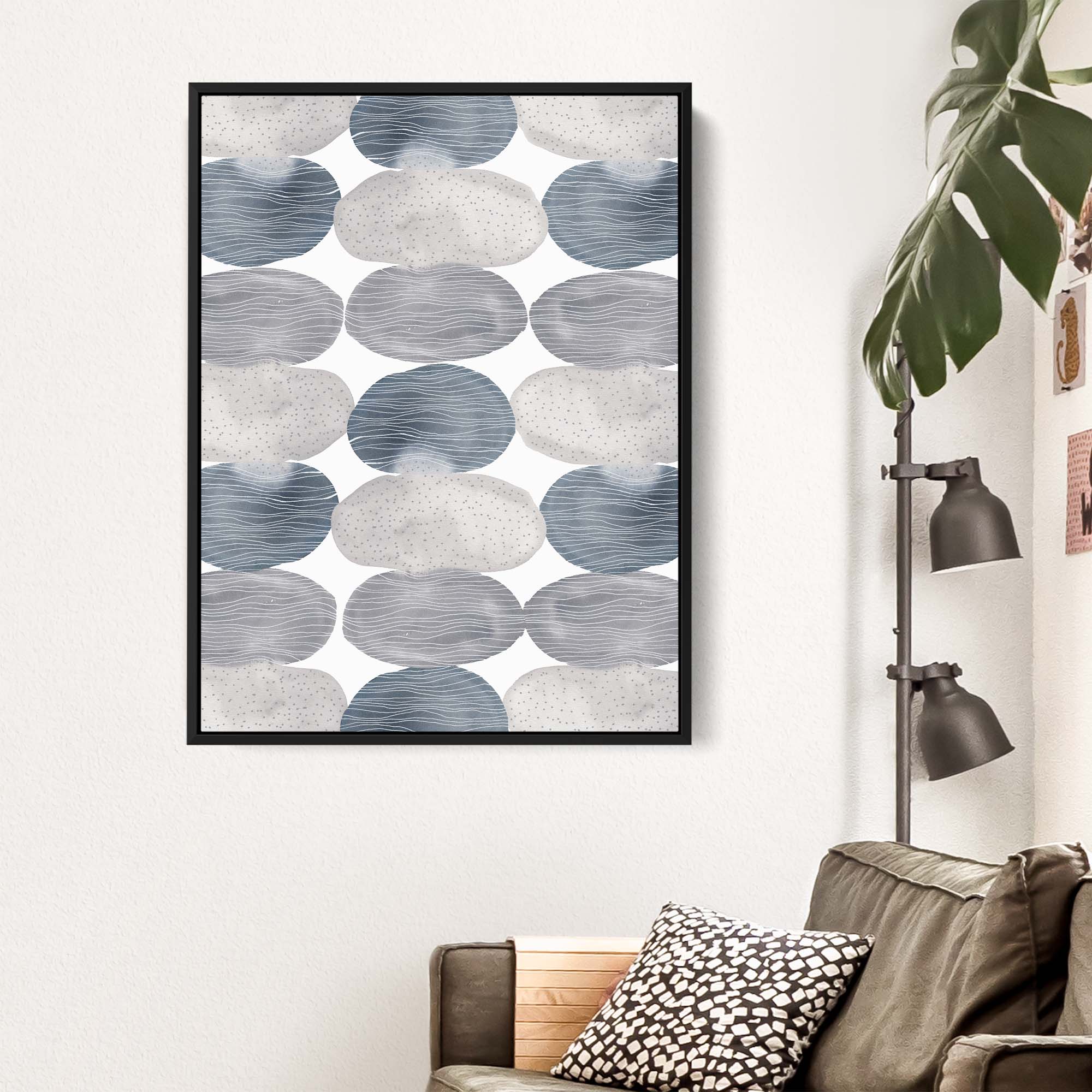 Blue and Gray Circles - Image 13