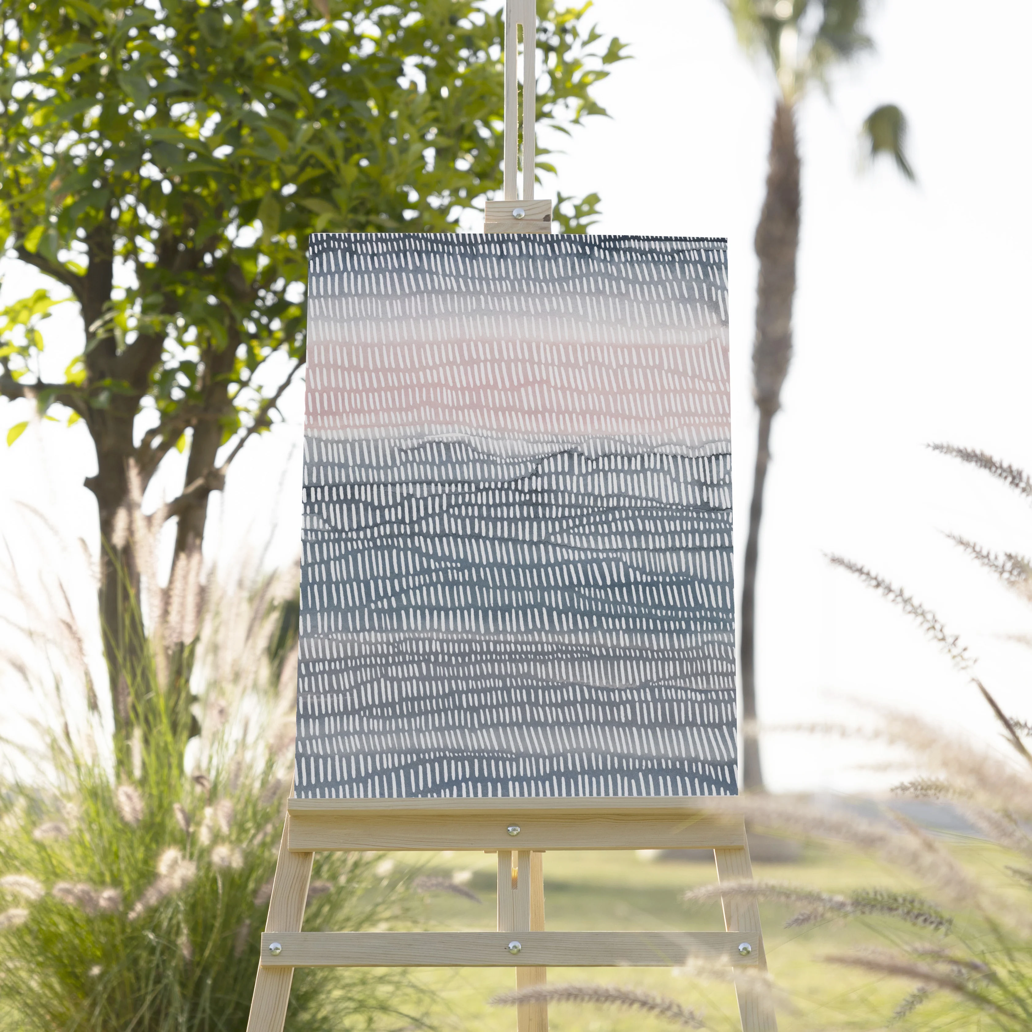 Blue Neutral Ocean Watercolor, No. 2 - Image 6