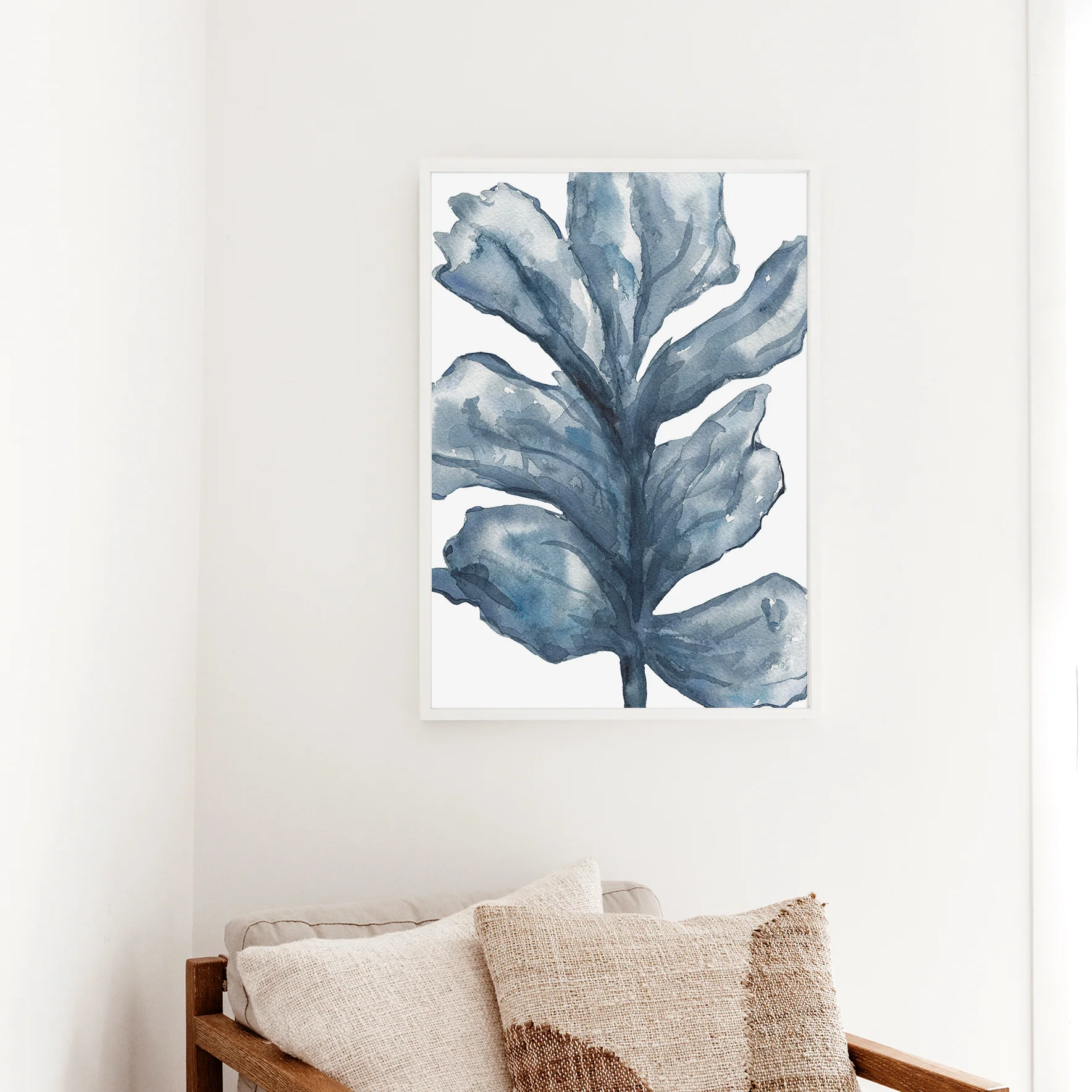 Blue Sea Lettuce Watercolor No. 1 - Image 13