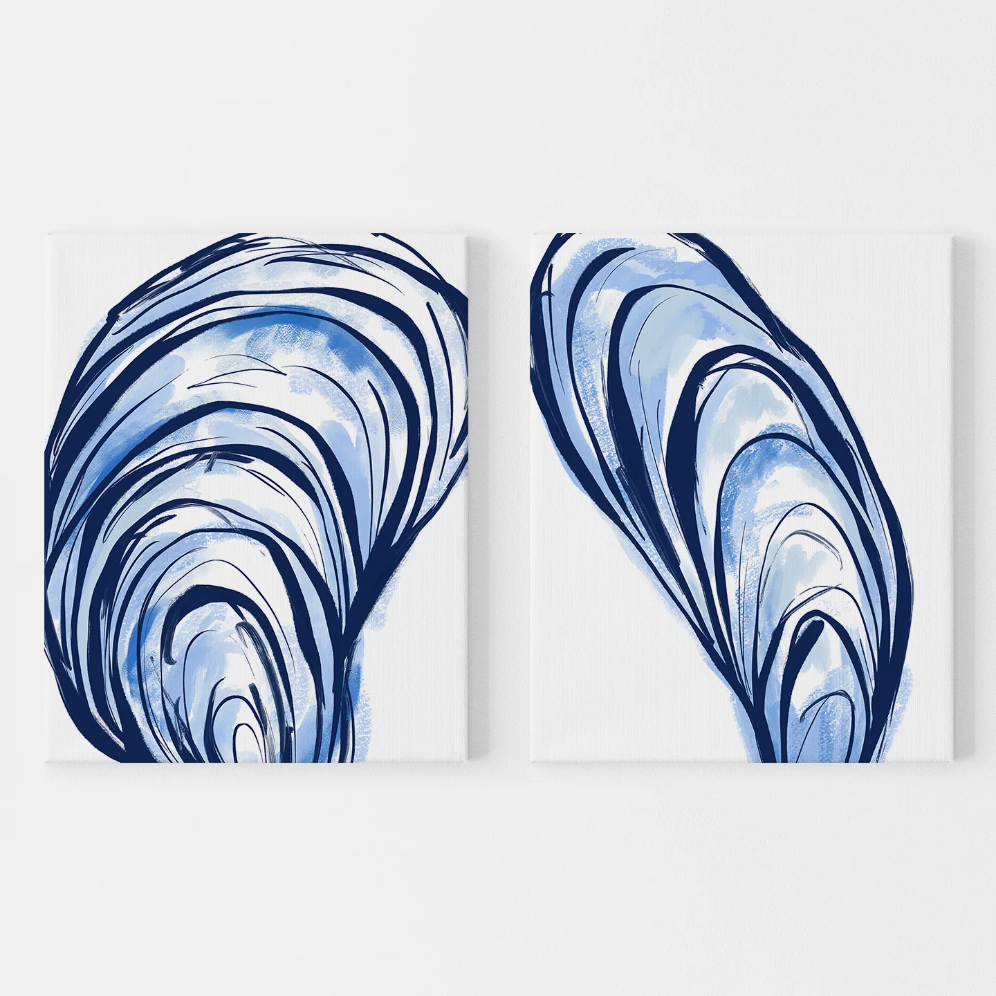 Blue Seashells Diptych - Set of 2 - Image 6