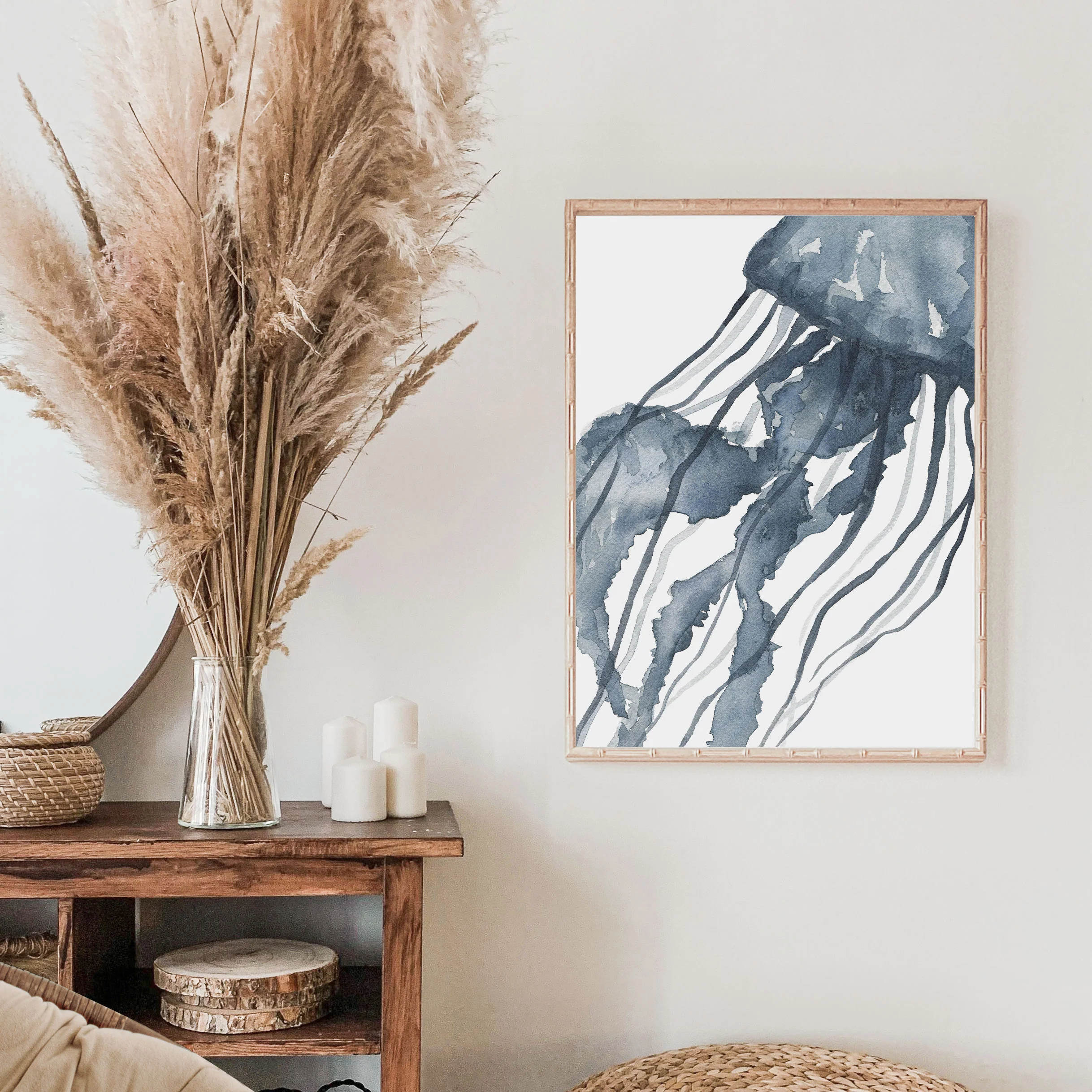 Blue Watercolor Jellyfish No. 1 - Image 12