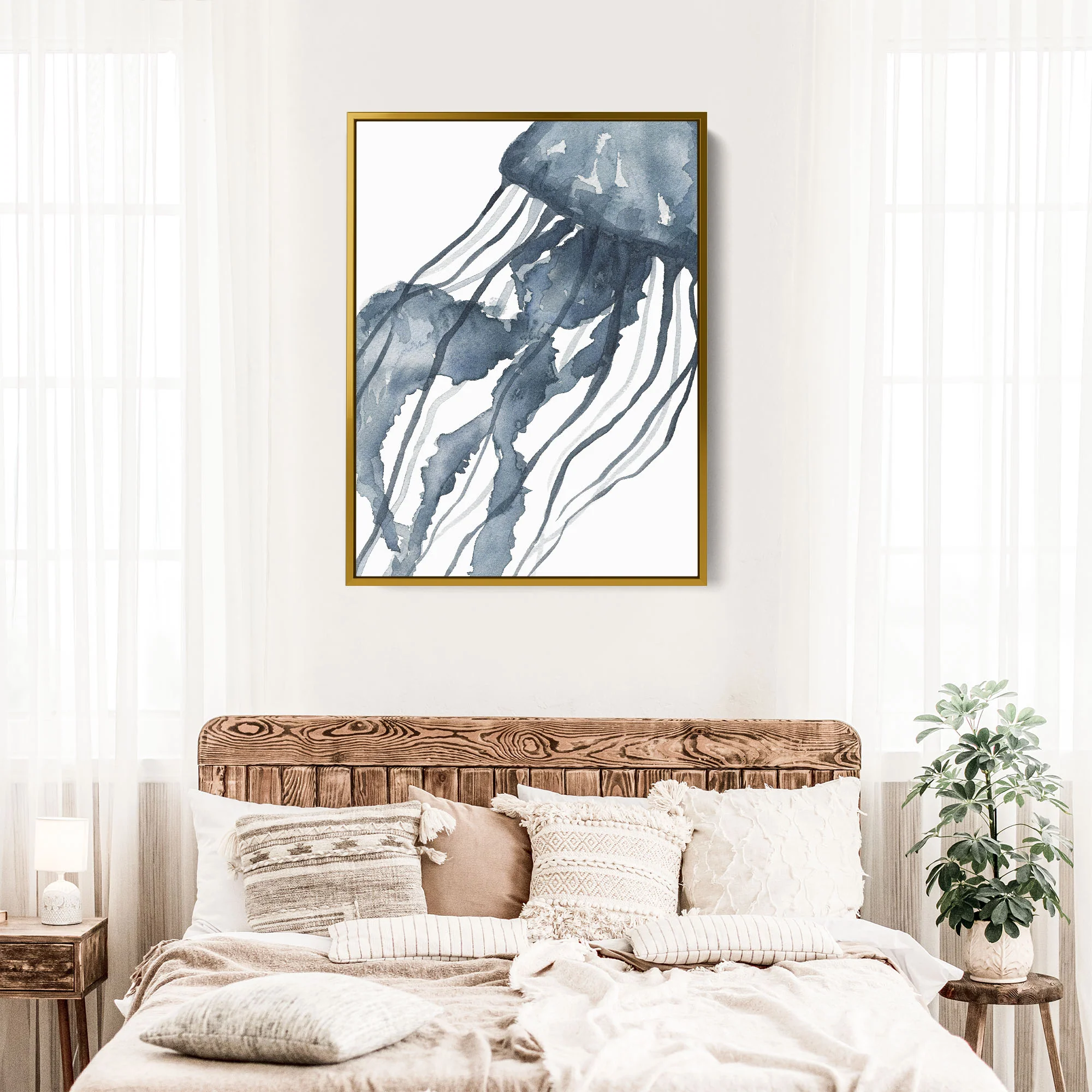 Blue Watercolor Jellyfish No. 1 - Image 7