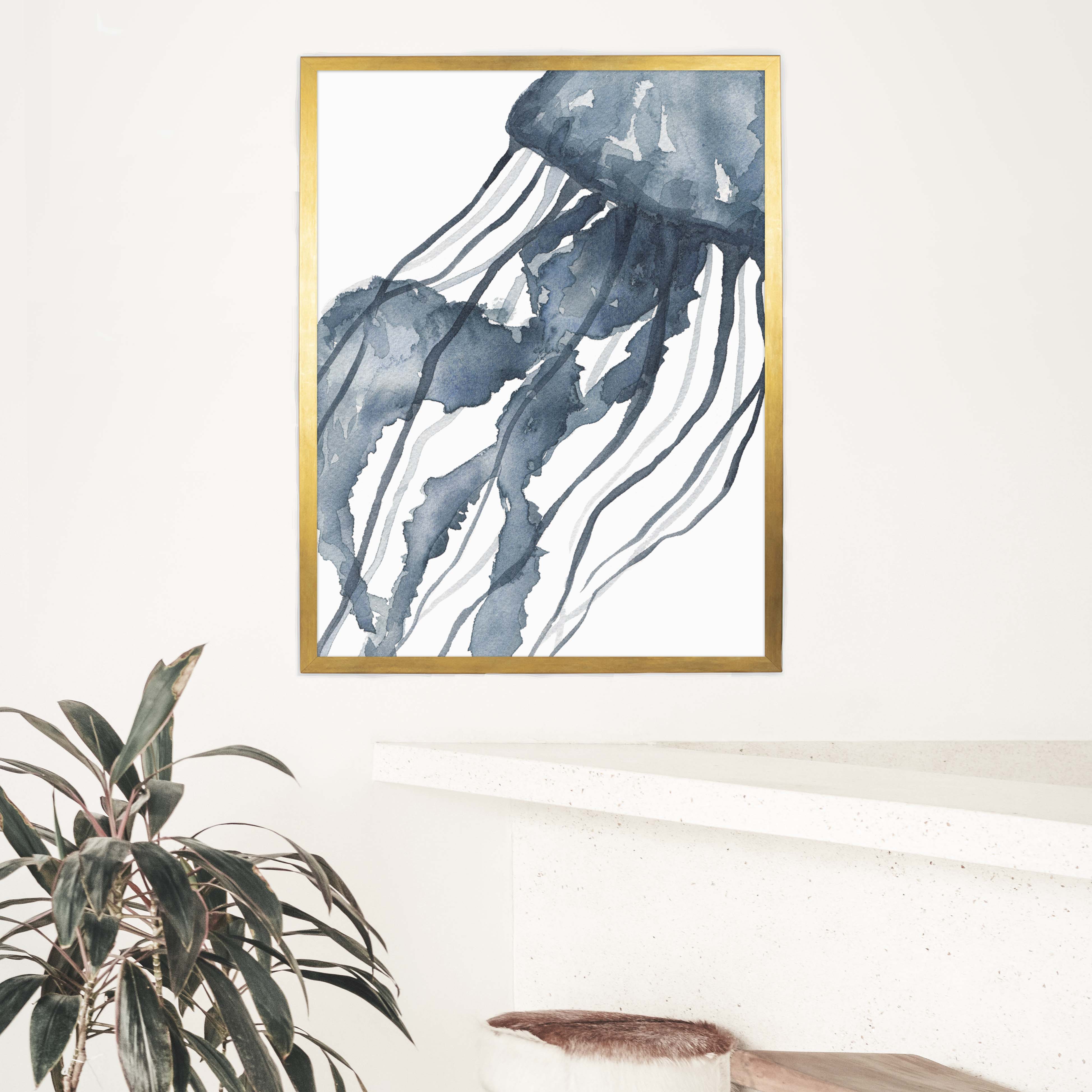 Blue Watercolor Jellyfish No. 1 - Image 9