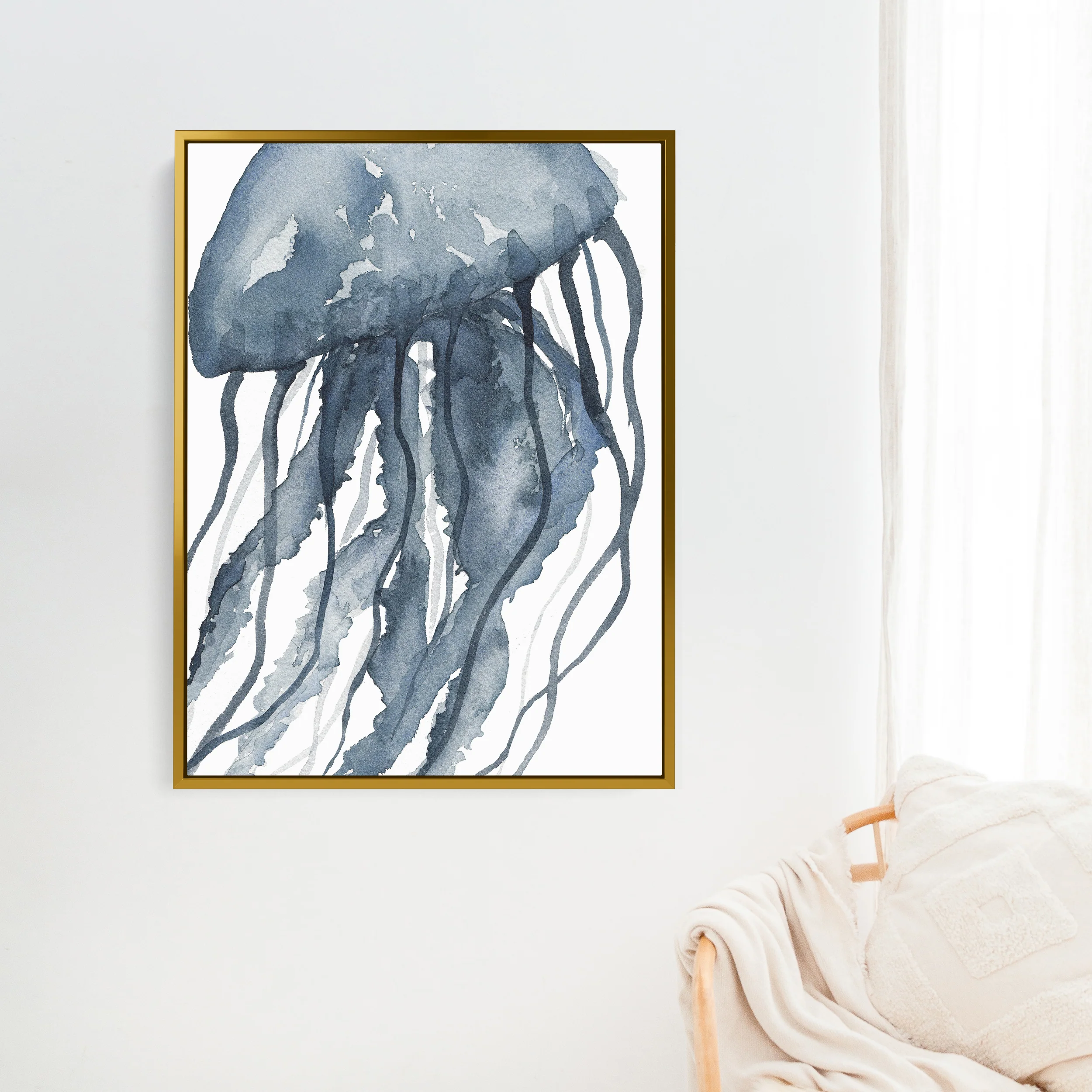 Blue Watercolor Jellyfish No. 2 - Image 11