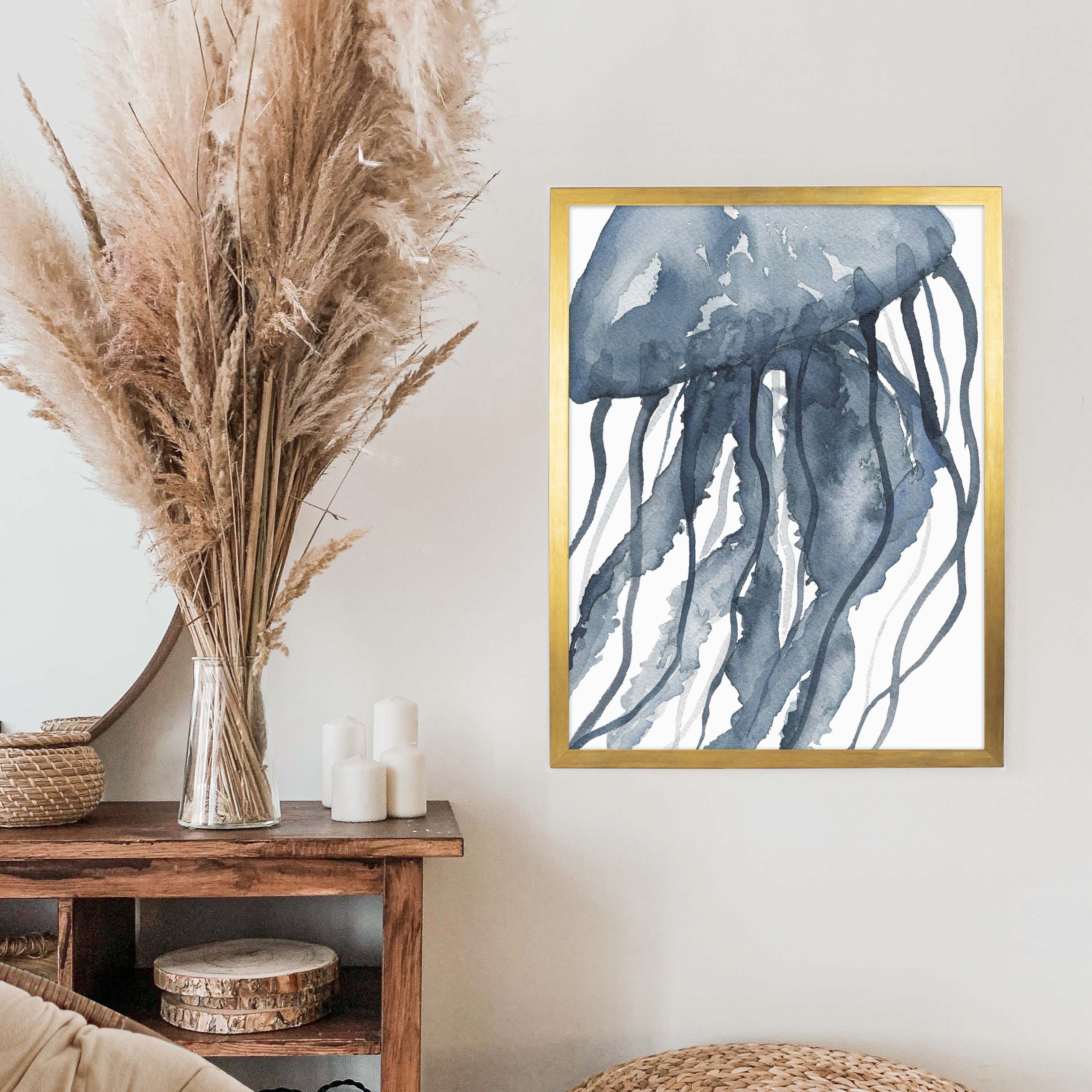 Blue Watercolor Jellyfish No. 2 - Image 8