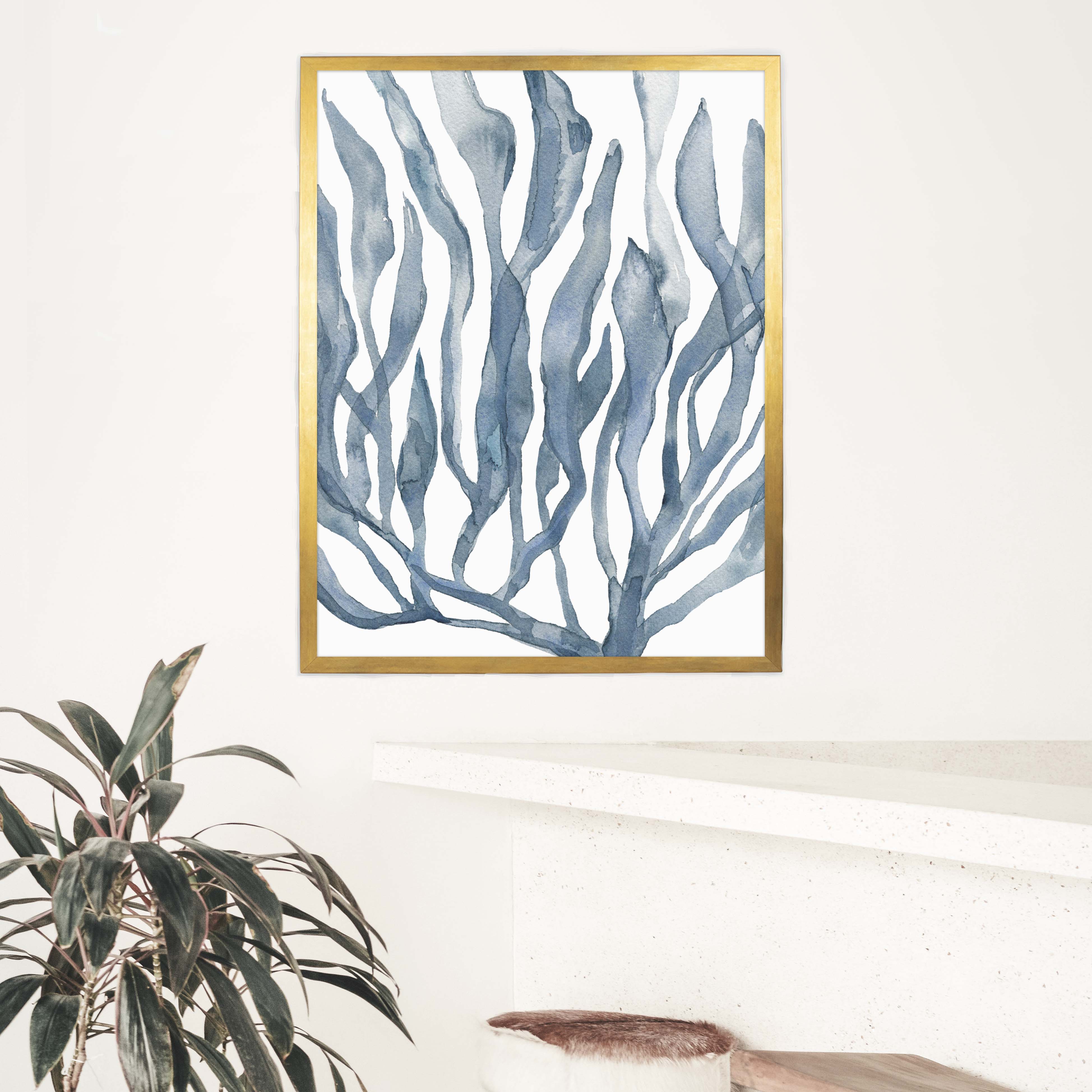 Blue Watercolor Seaweed Painting No. 1 - Image 10