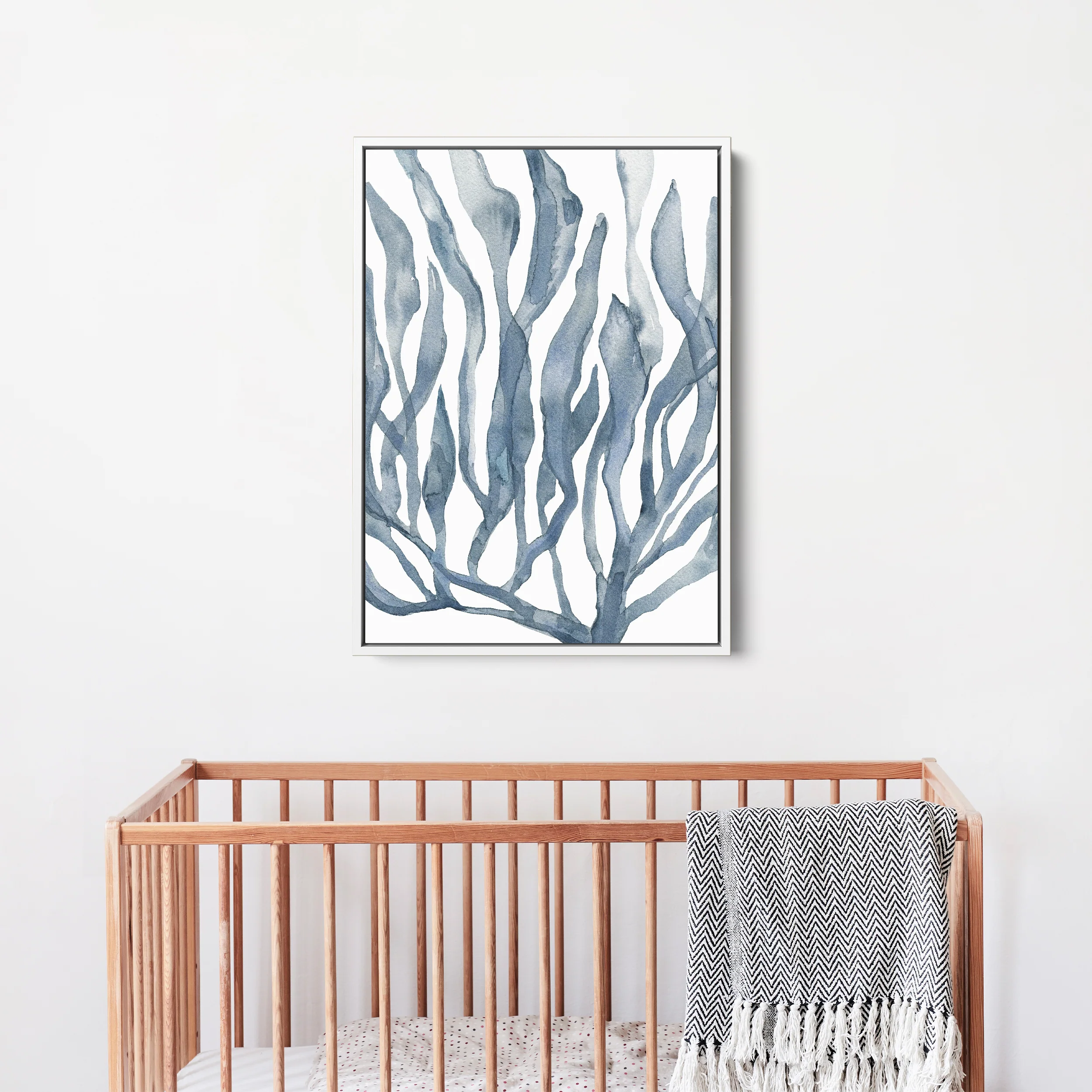 Blue Watercolor Seaweed Painting No. 1 - Image 11