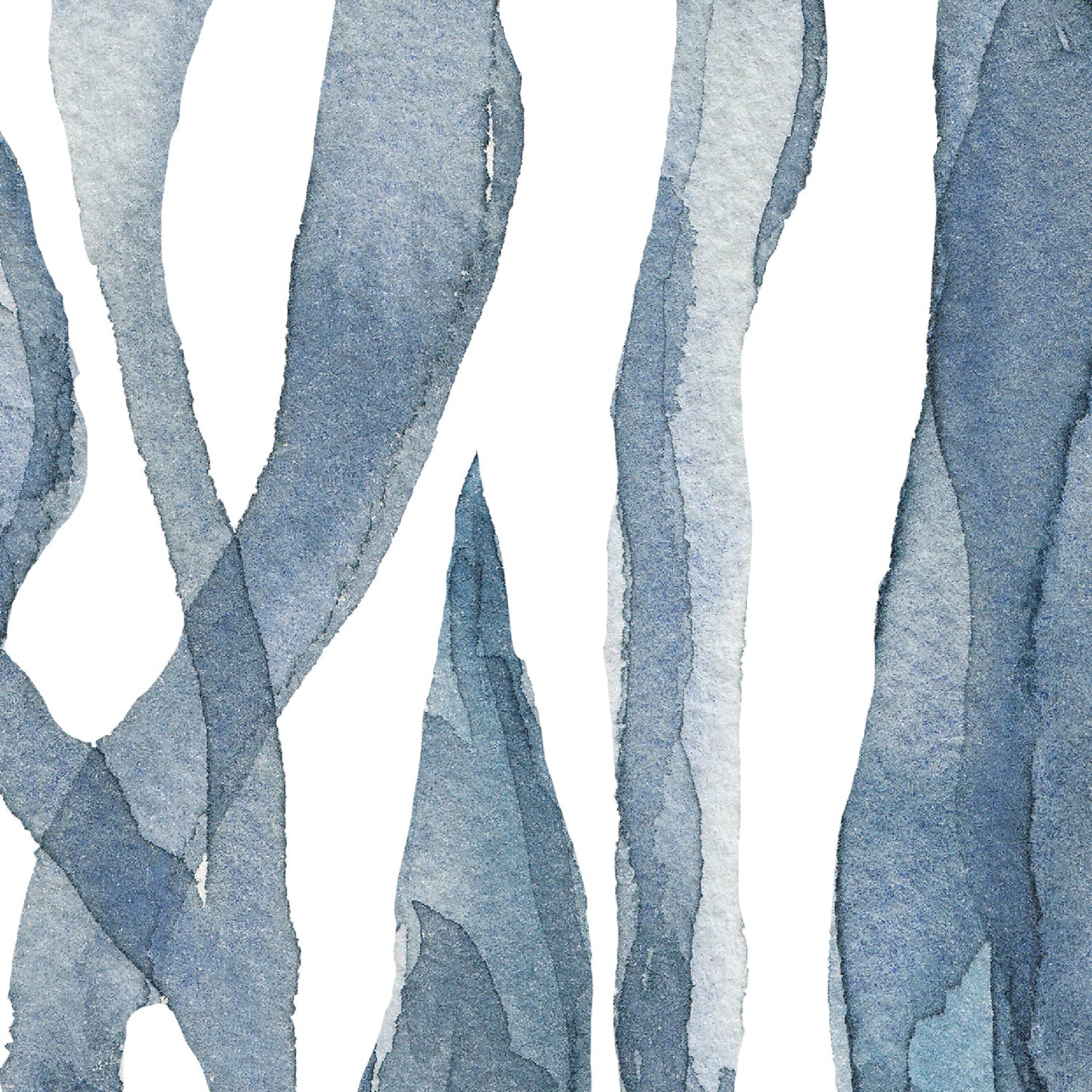 Blue Watercolor Seaweed Painting No. 1 - Image 14