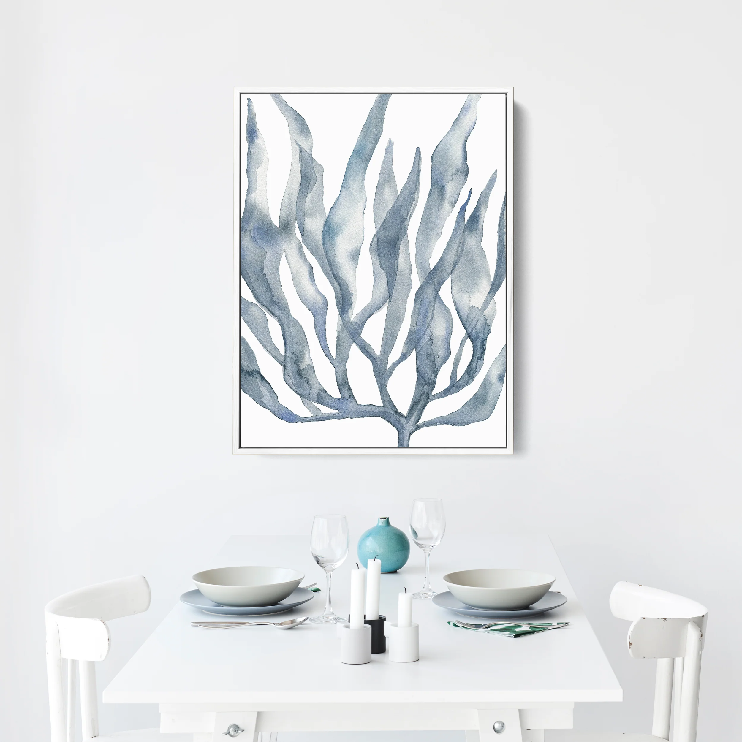 Blue Watercolor Seaweed Painting No. 2 - Image 10