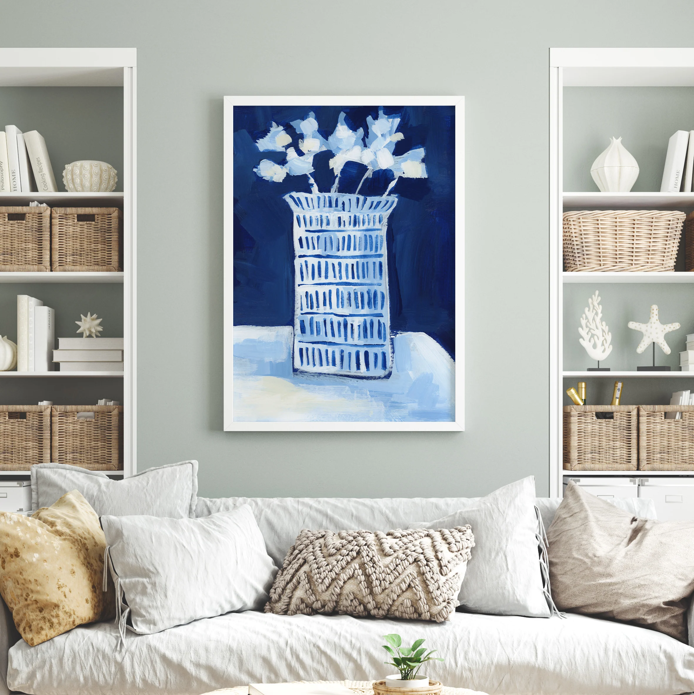Blue & White Florals, No. 3 - Image 5