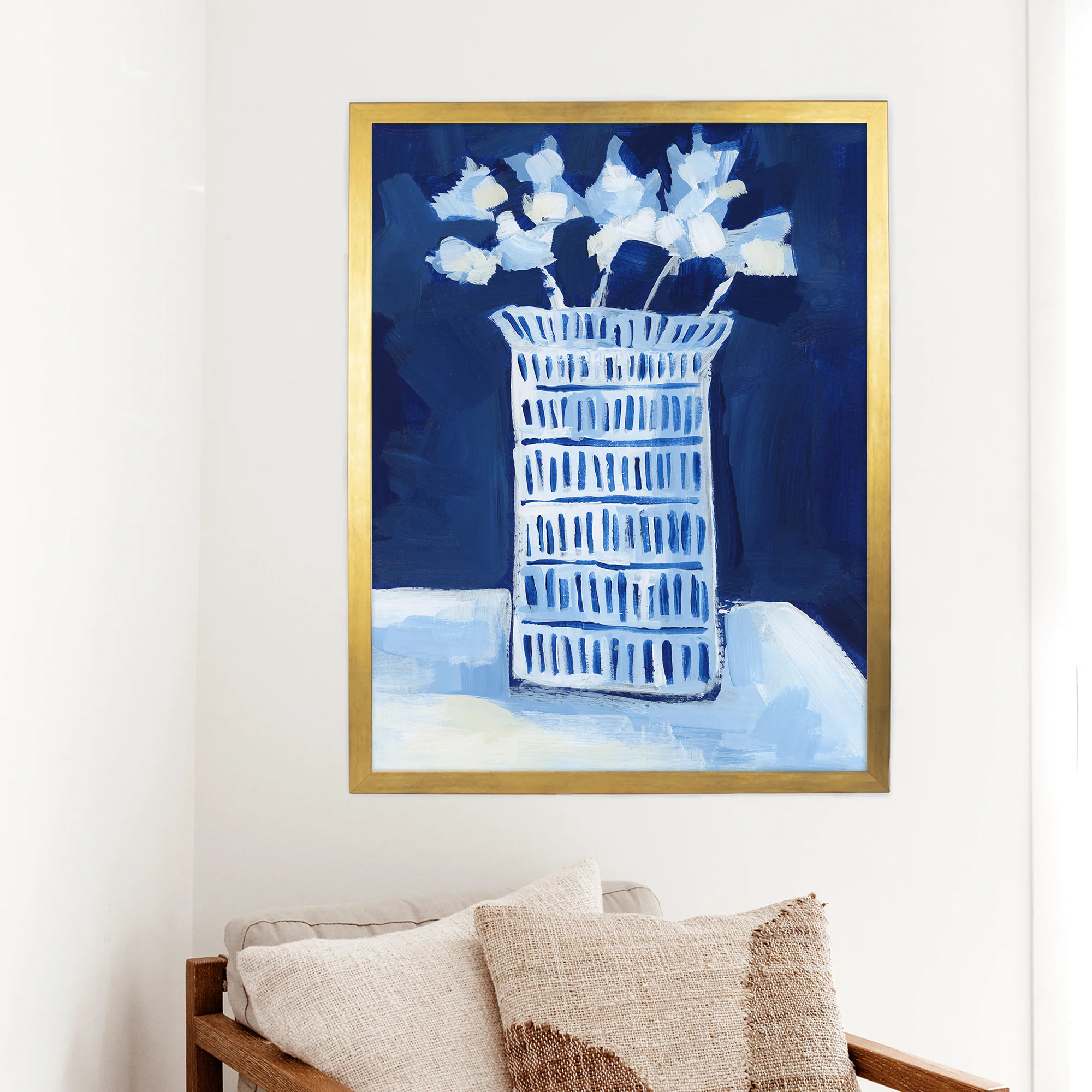 Blue & White Florals, No. 3 - Image 8