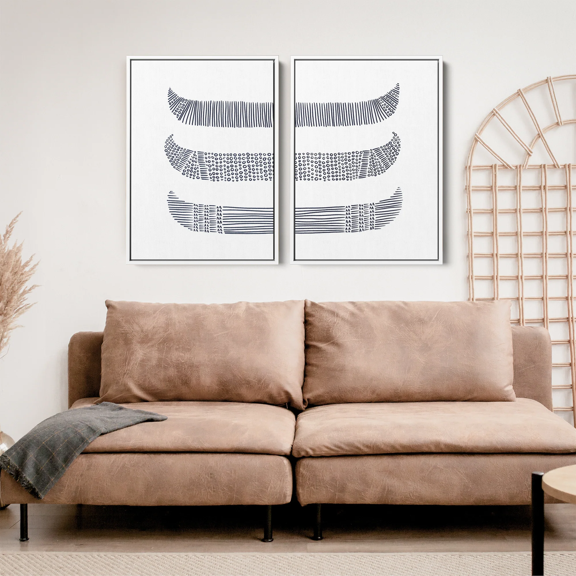 Canoes in Circles Diptych - Set of 2 - Image 11