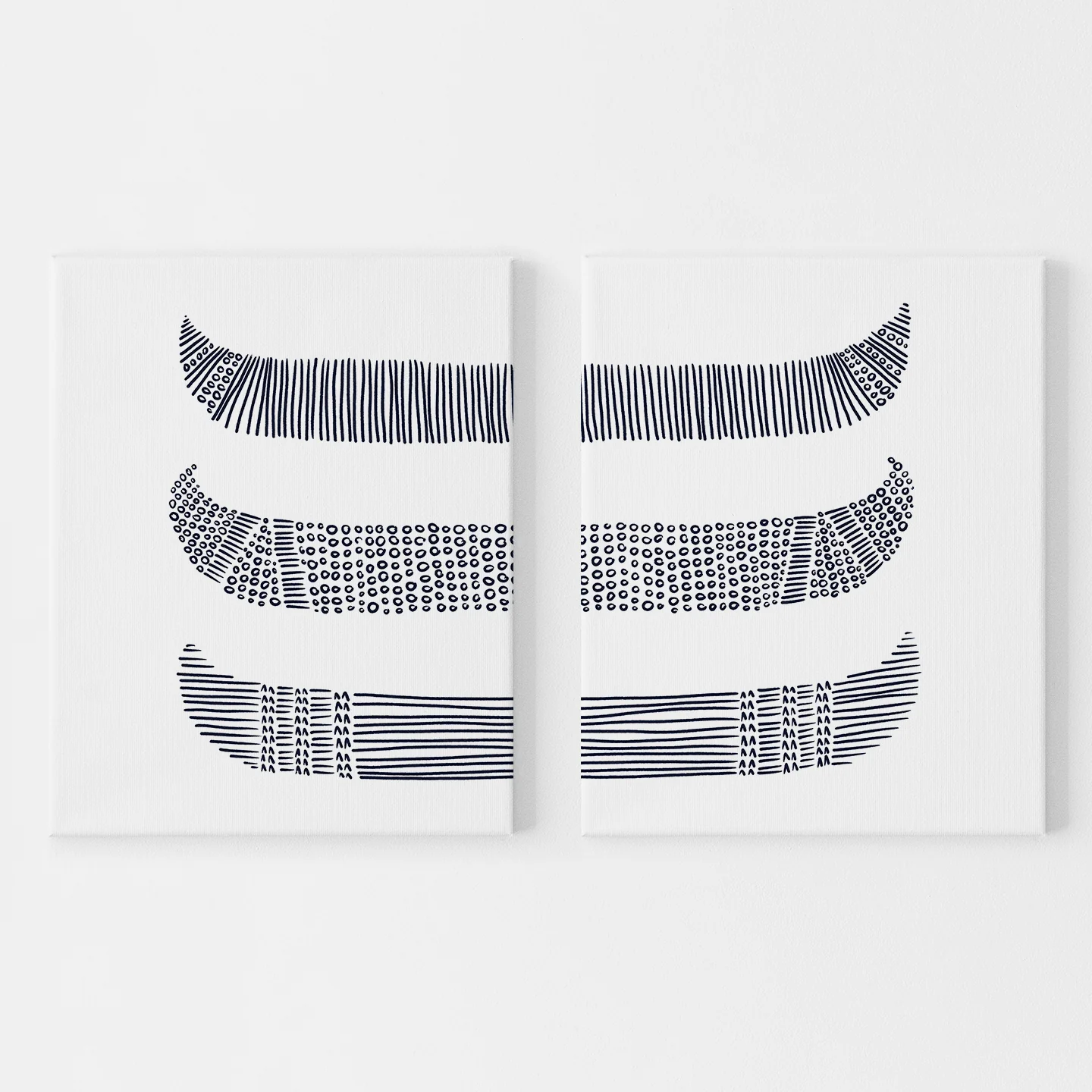 Canoes in Circles Diptych - Set of 2 - Image 2