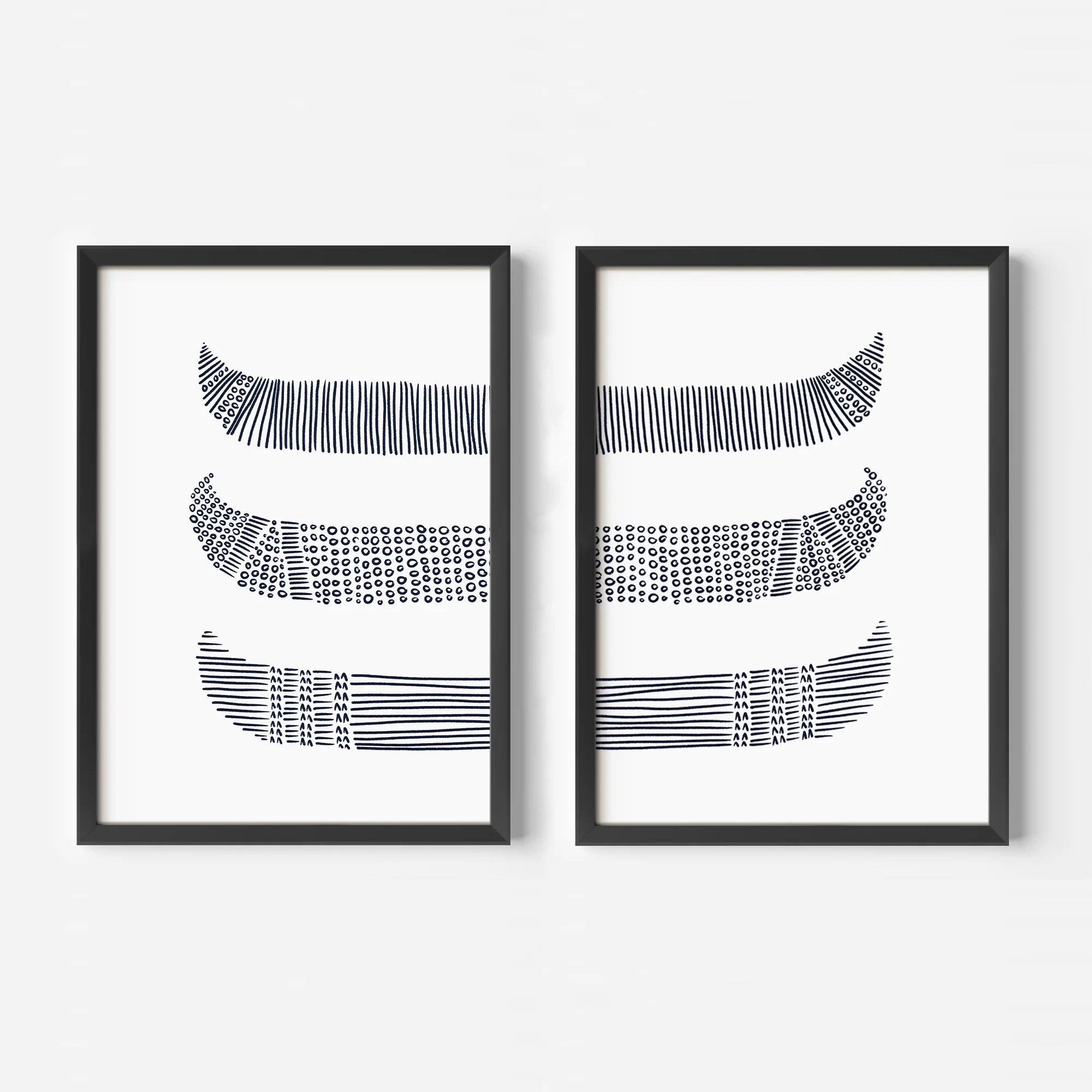 Canoes in Circles Diptych - Set of 2 - Image 5