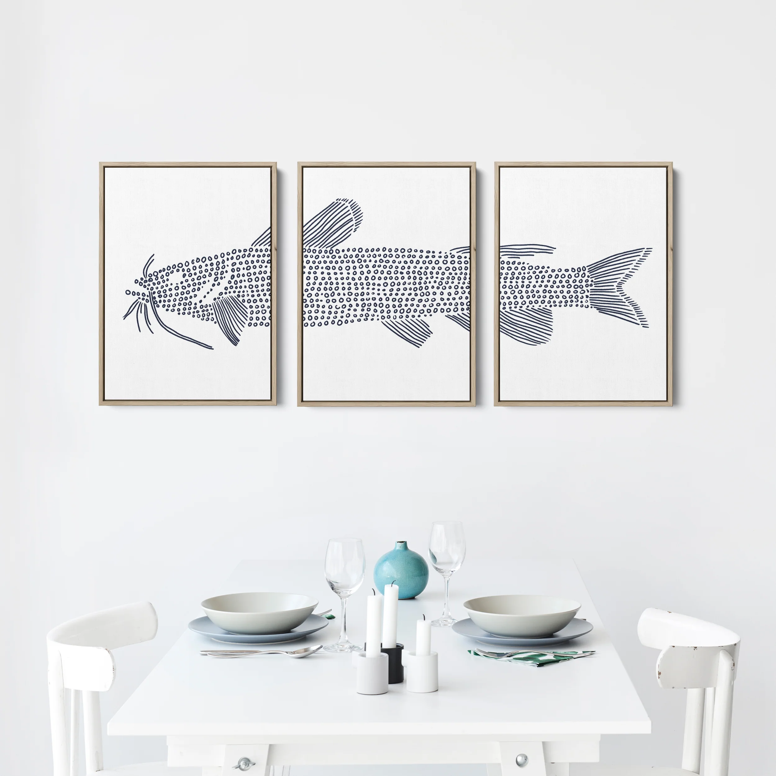 Catfish in Circles Triptych - Set of 3 - Image 12