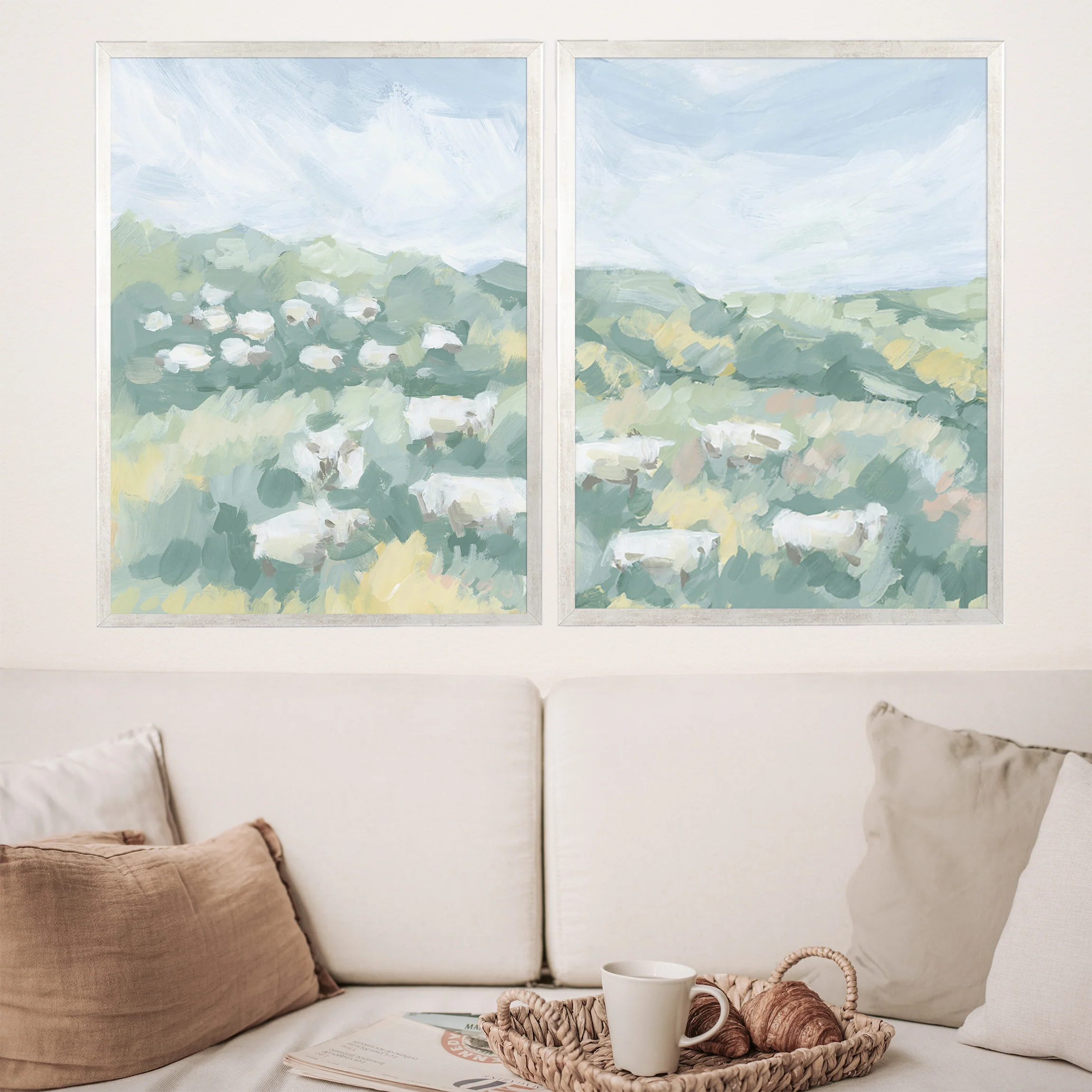 Countryside Flock Diptych - Set of 2 - Image 12