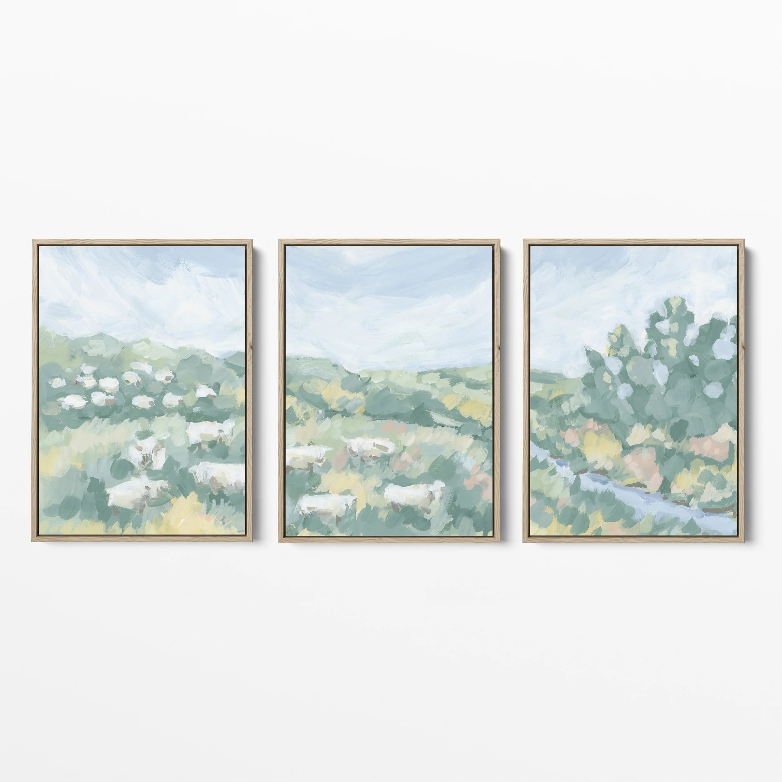 Countryside Flock Triptych - Set of 3 - Image 4