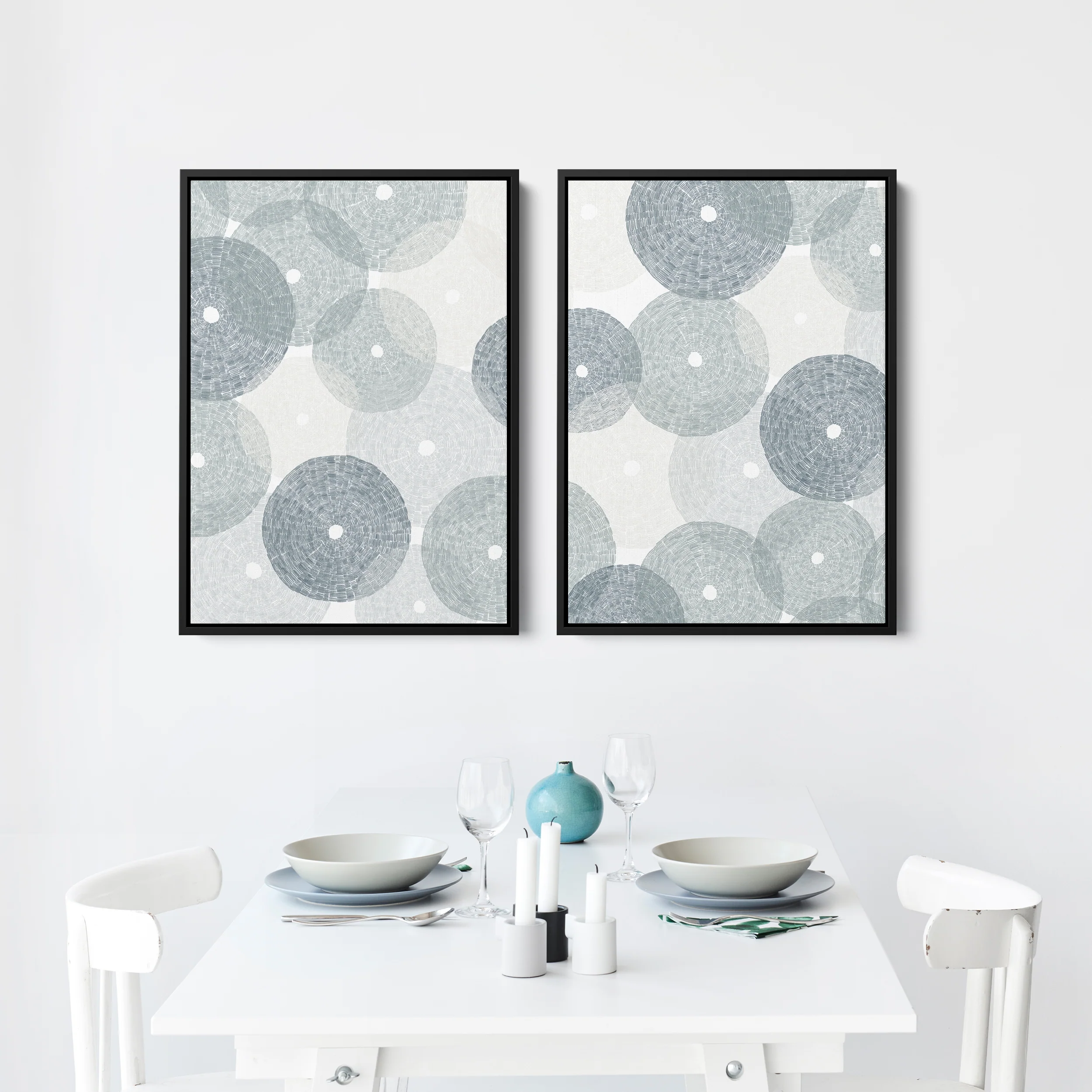 Dance of the Ocean Diptych - Set of 2 - Image 12