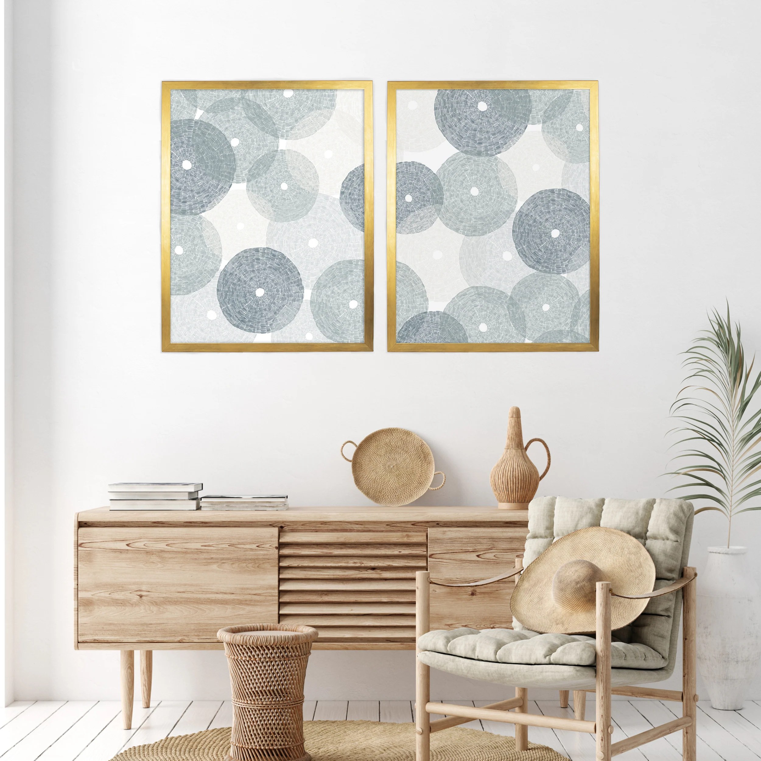 Dance of the Ocean Diptych - Set of 2 - Image 13