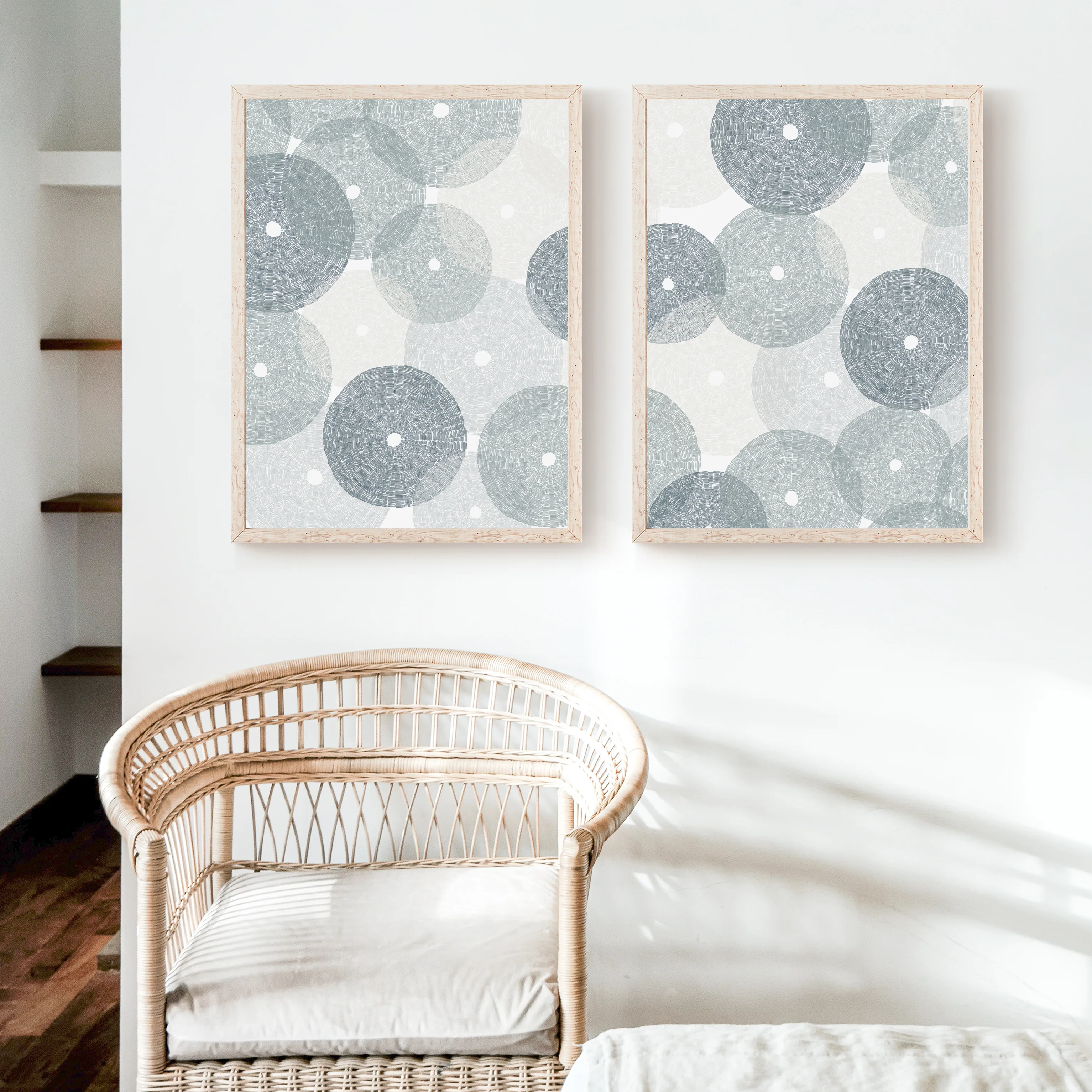 Dance of the Ocean Diptych - Set of 2 - Image 6