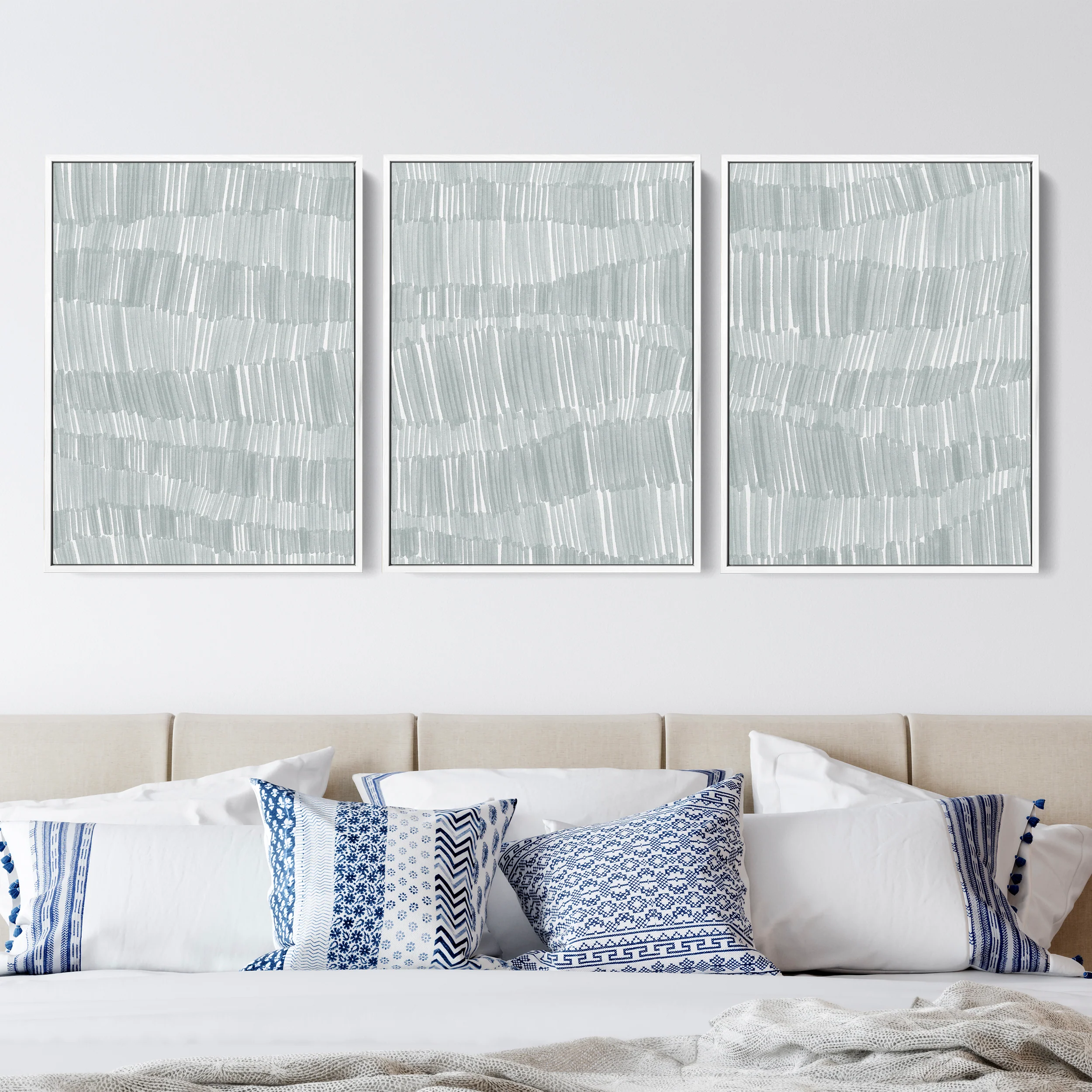 Deconstructed Ocean Waves Triptych - Set of 3 - Image 10