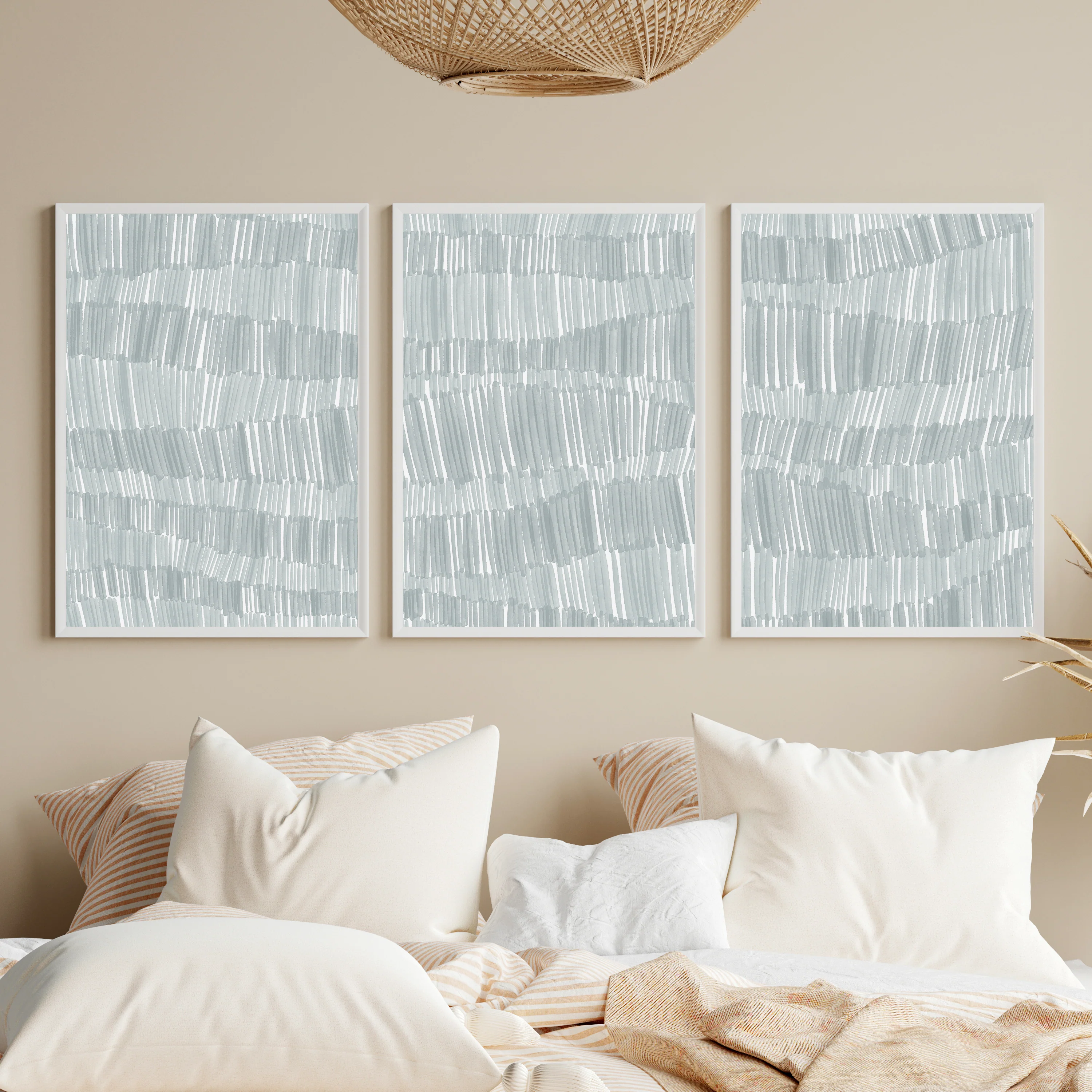 Deconstructed Ocean Waves Triptych - Set of 3 - Image 6