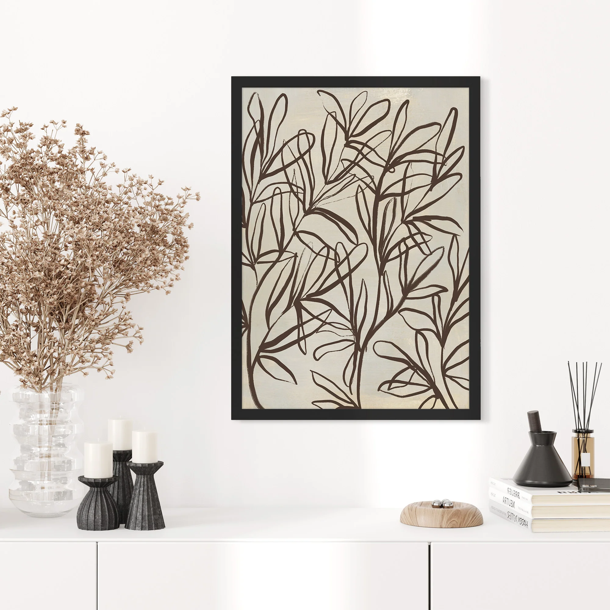 Florals on Beige, No. 1 - Image 6