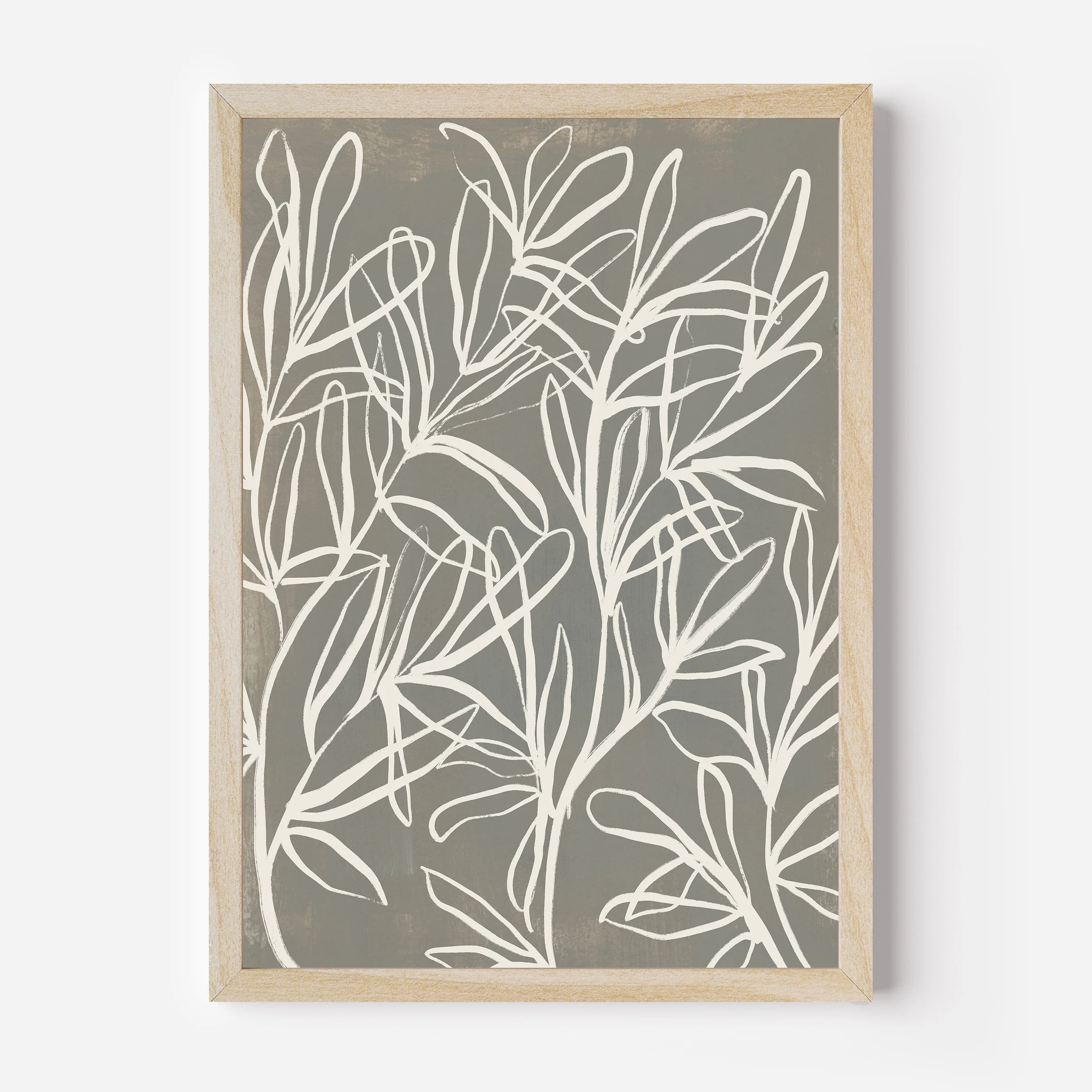 Florals on Gray, No. 1 - Image 3