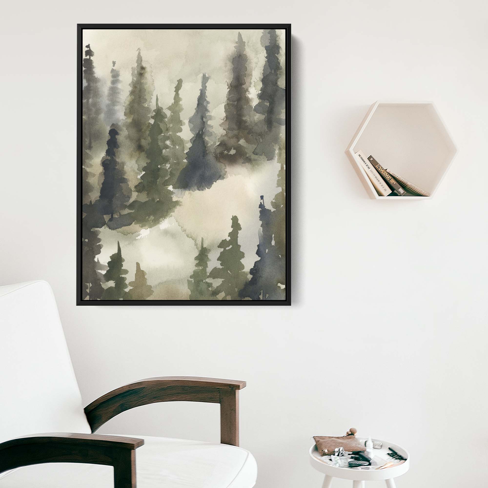 Forest Watercolor Landscape, No. 3 - Image 10