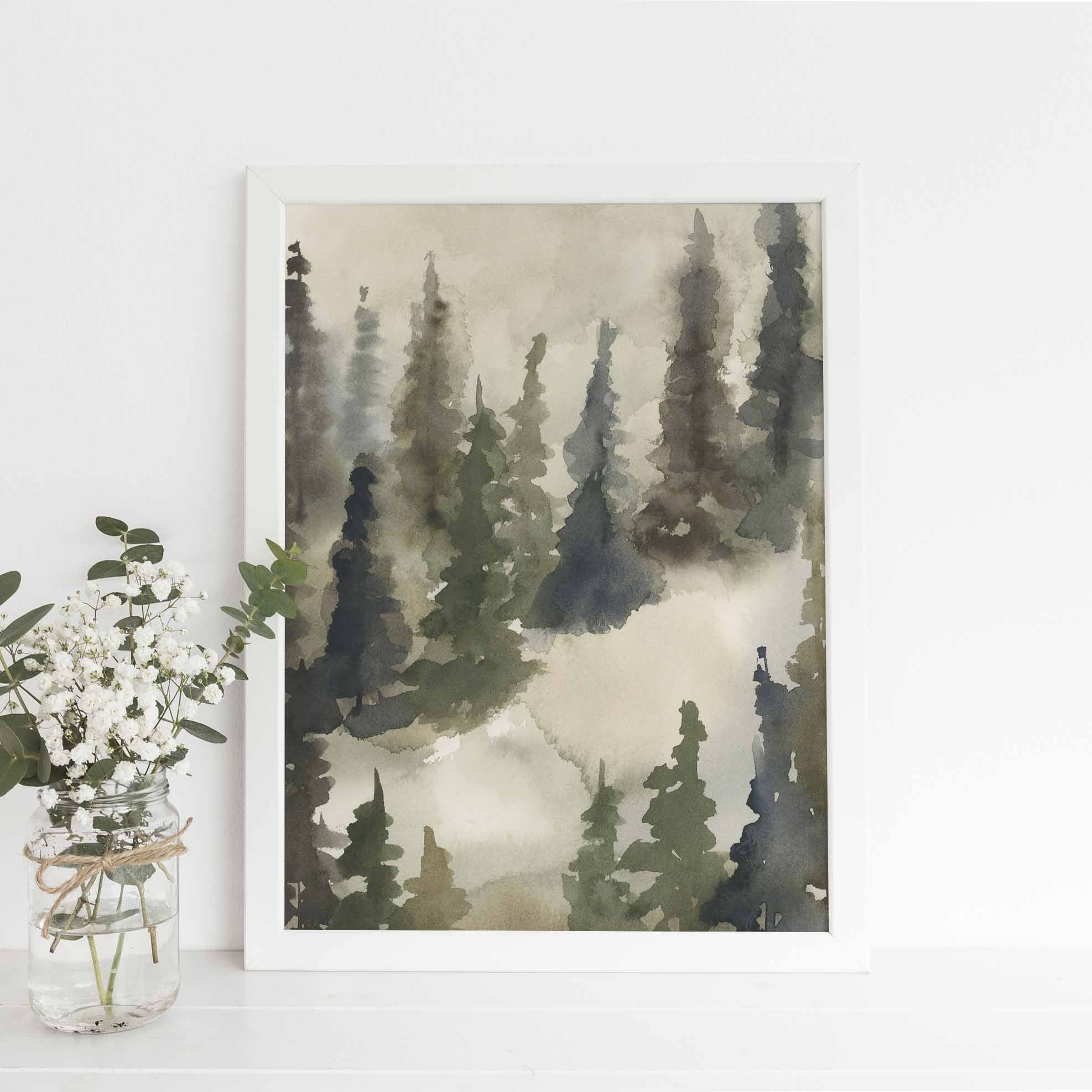 Forest Watercolor Landscape, No. 3 - Image 6