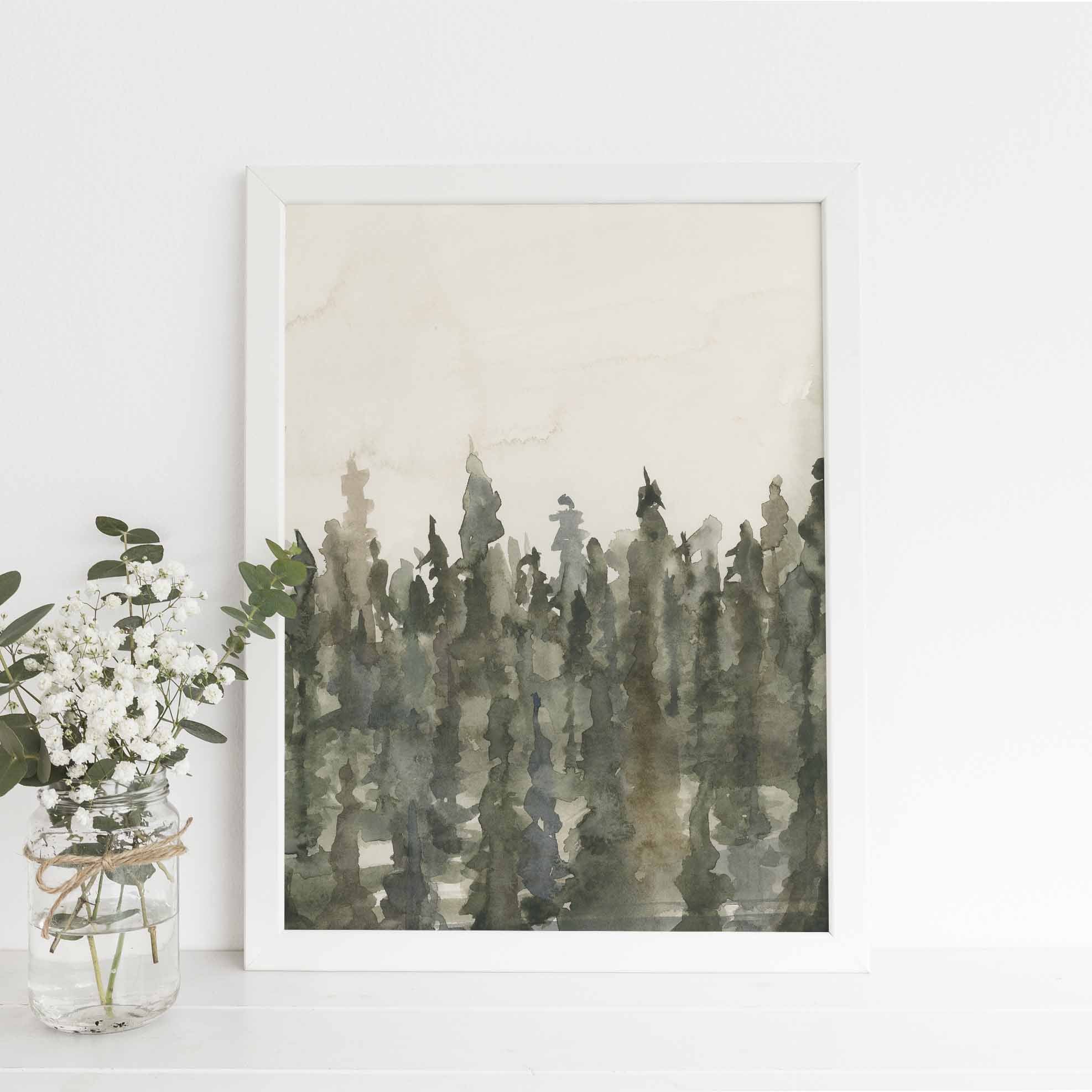 Forest Watercolor Landscape, No. 4 - Image 6