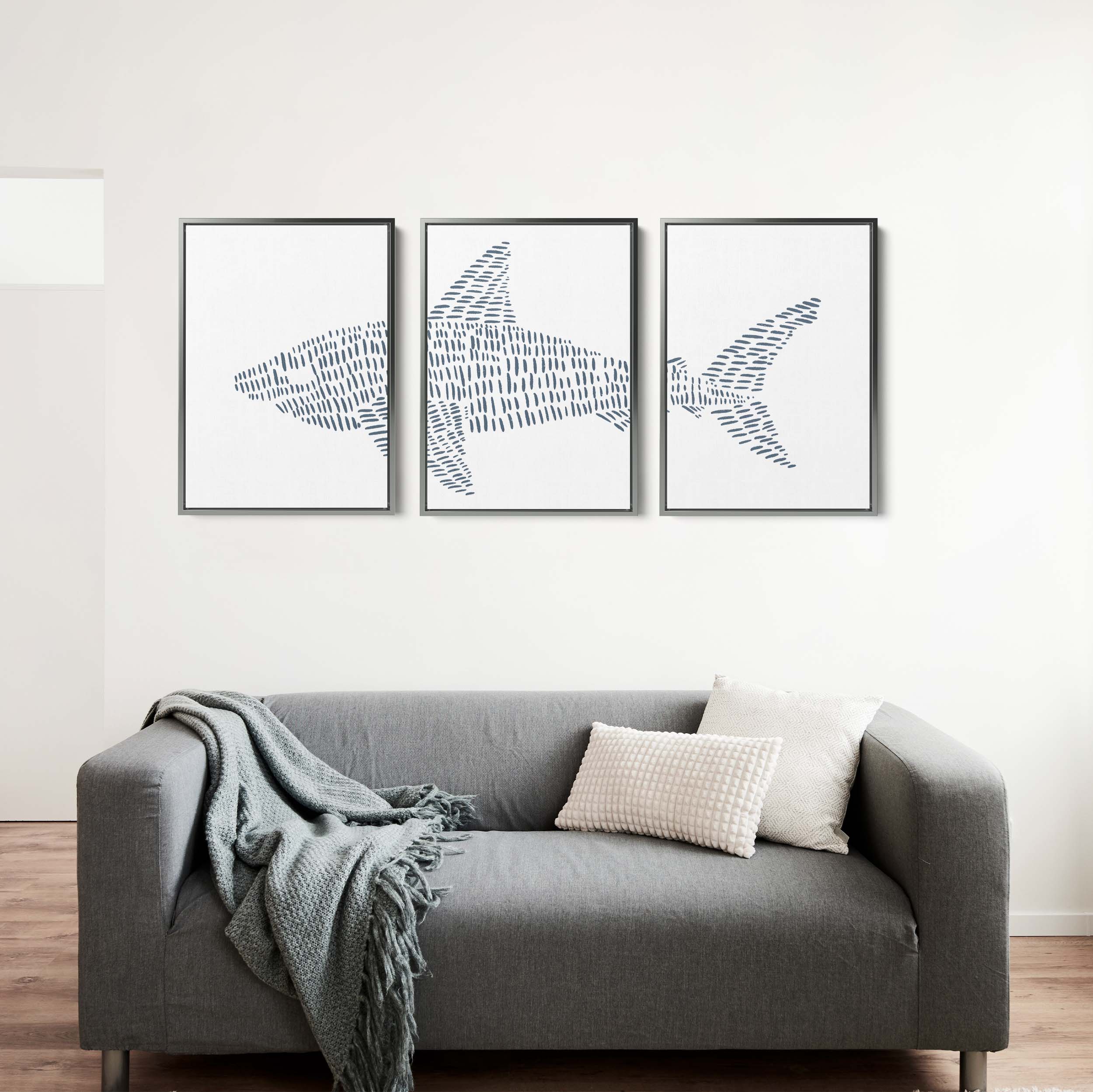 Great White Shark Modern Illustration - Set of 3 - Image 12