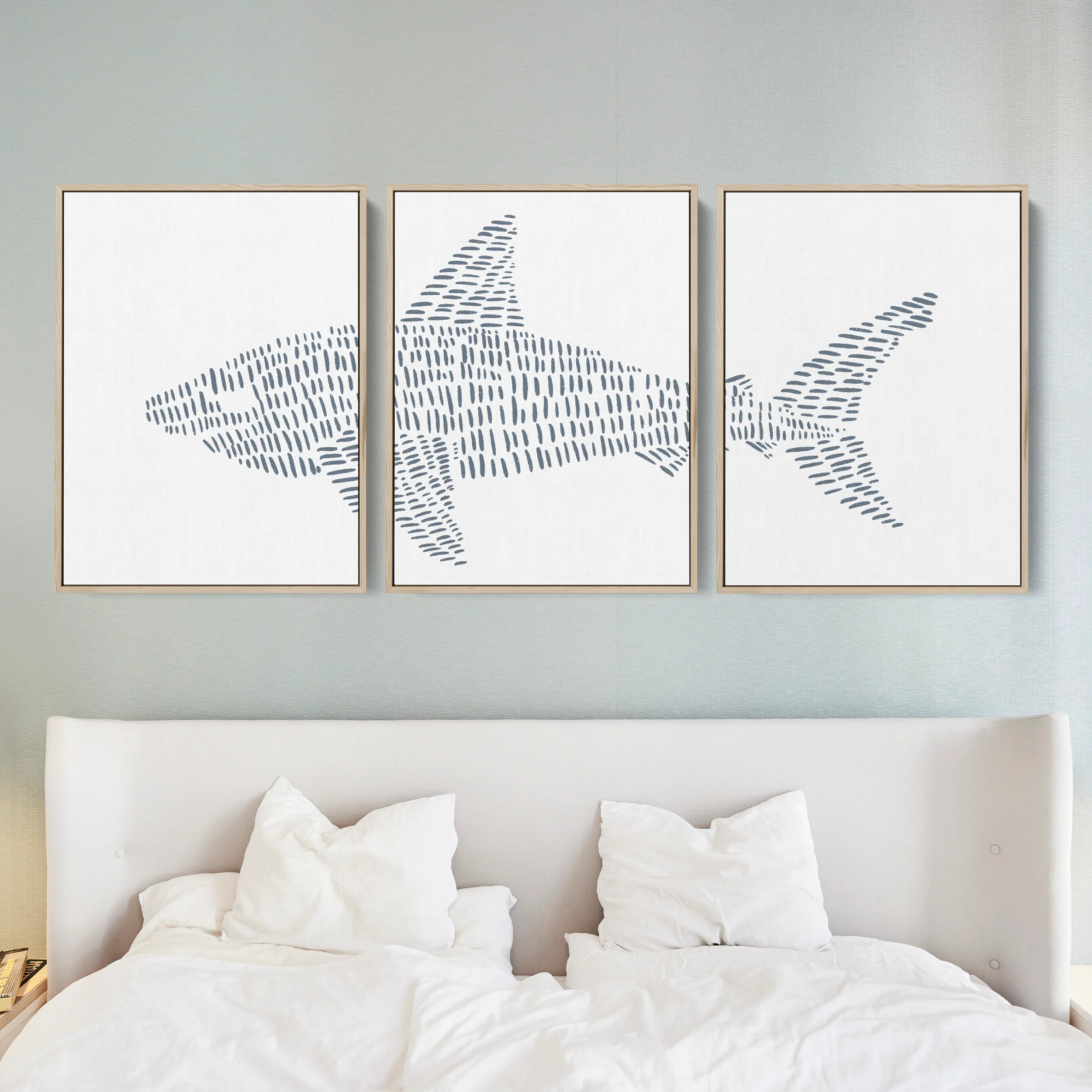 Great White Shark Modern Illustration - Set of 3 - Image 13