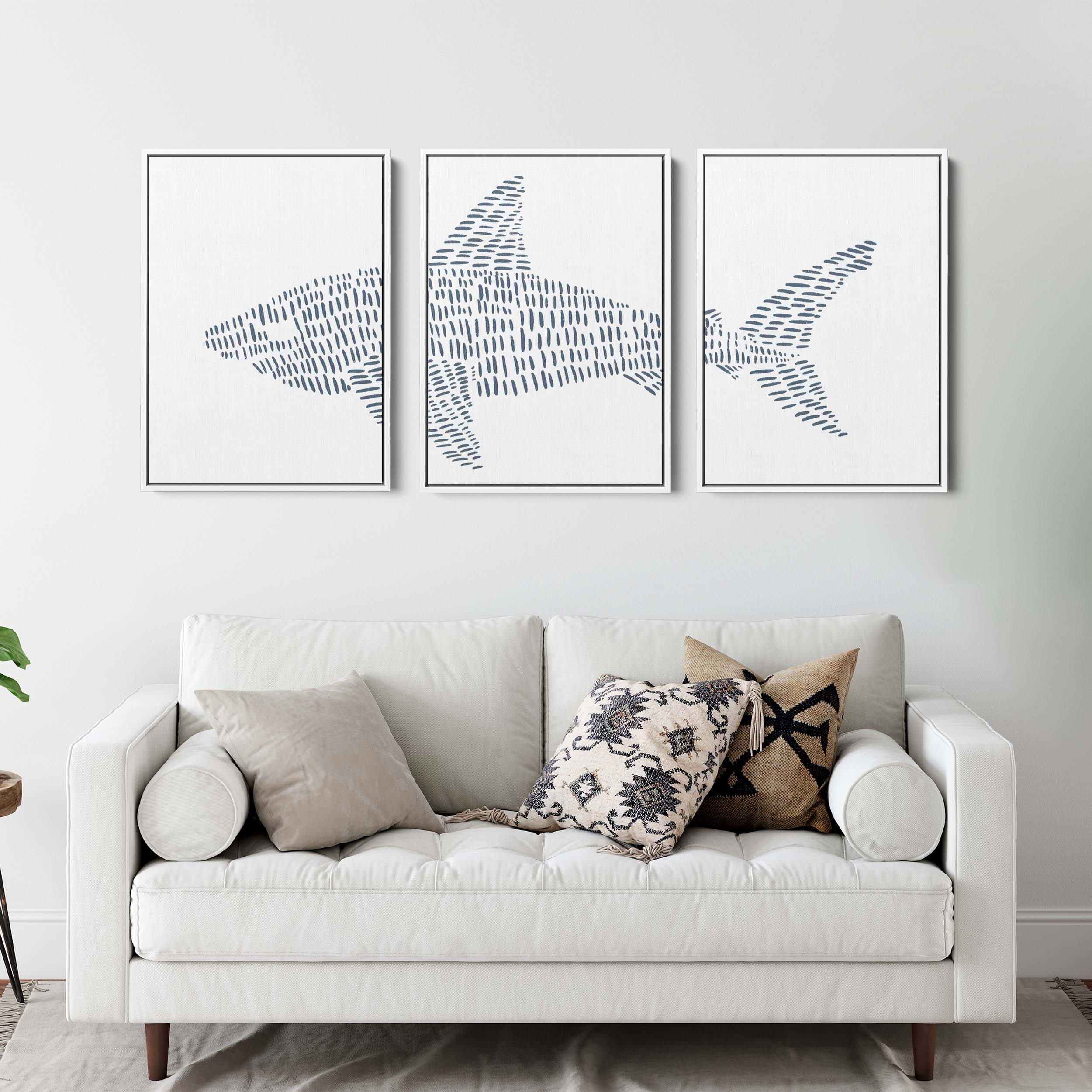Great White Shark Modern Illustration - Set of 3 - Image 9