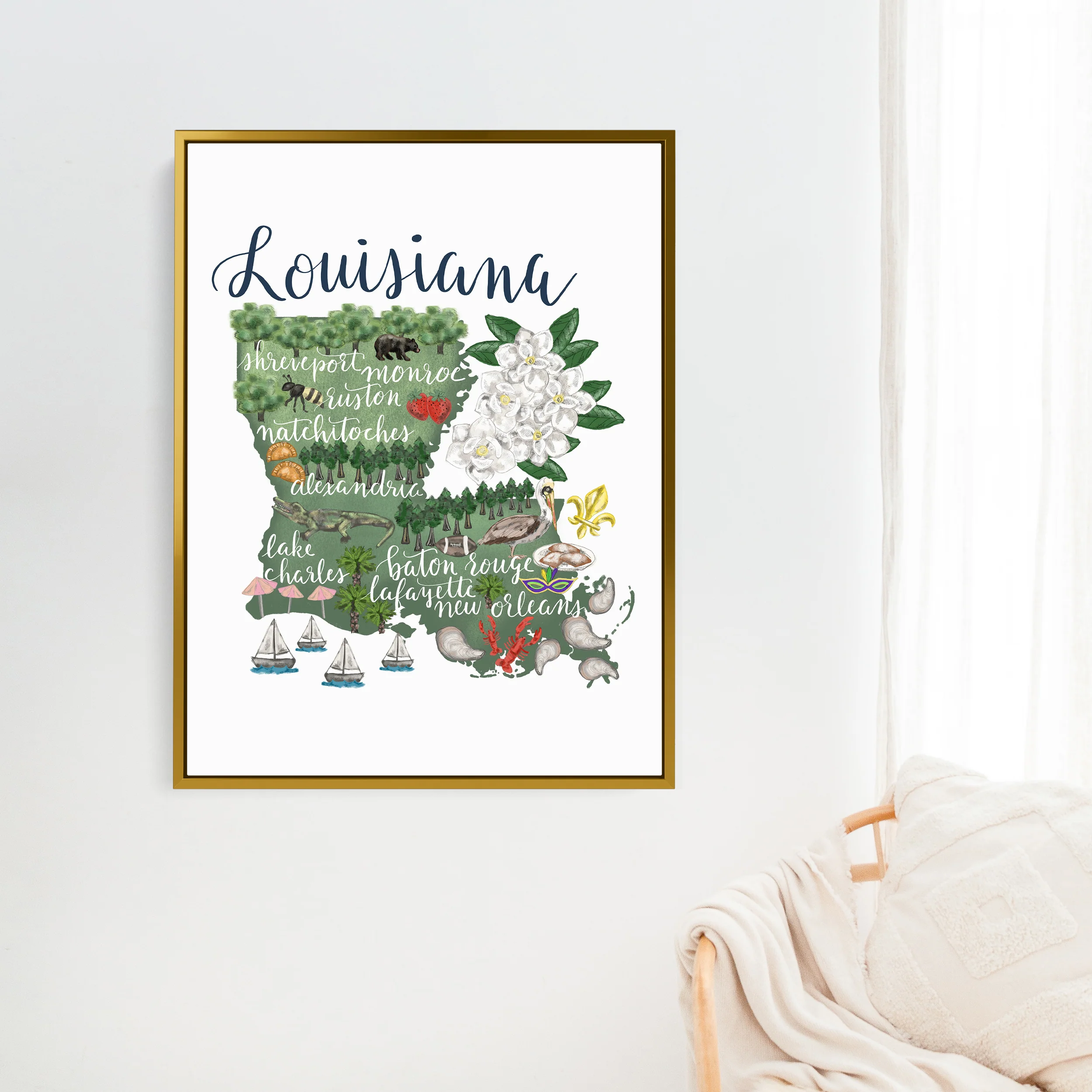 Louisiana Map - Image 10