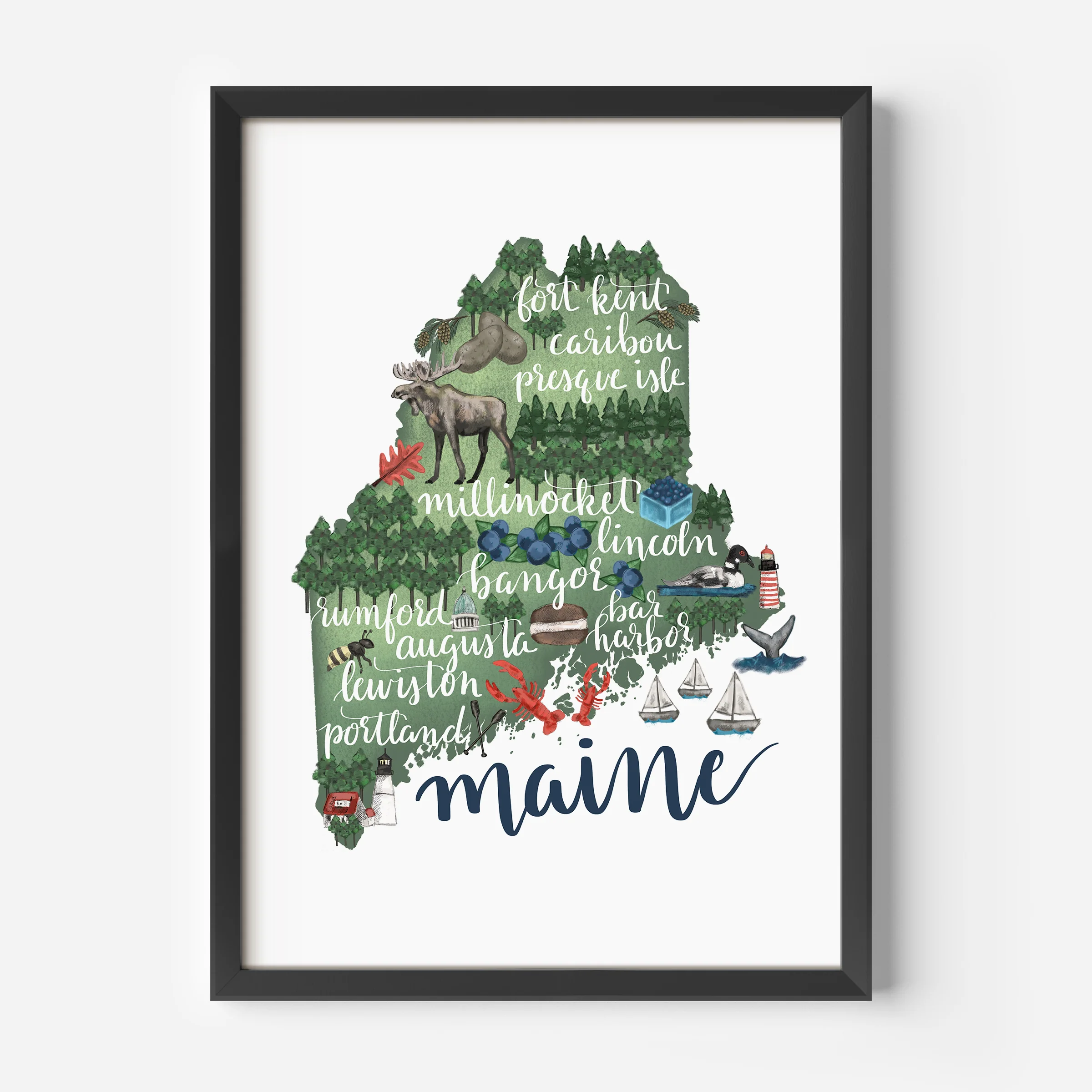Maine Map - Image 2