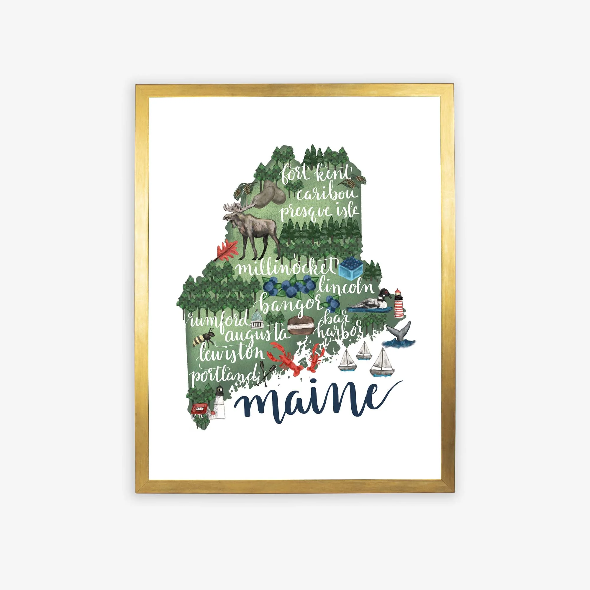 Maine Map - Image 5