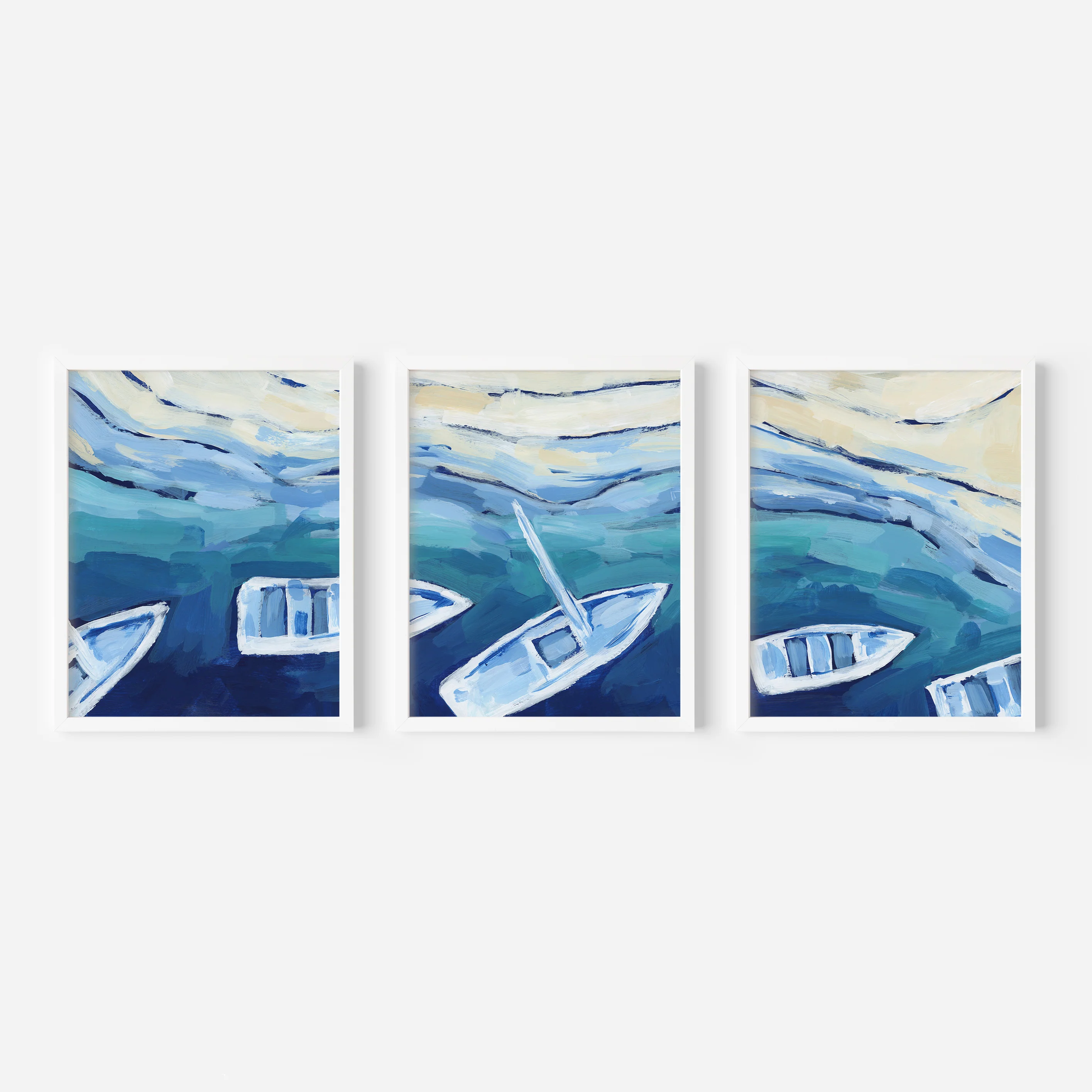 Mediterranean Coast Triptych - Set of 3 - Image 3