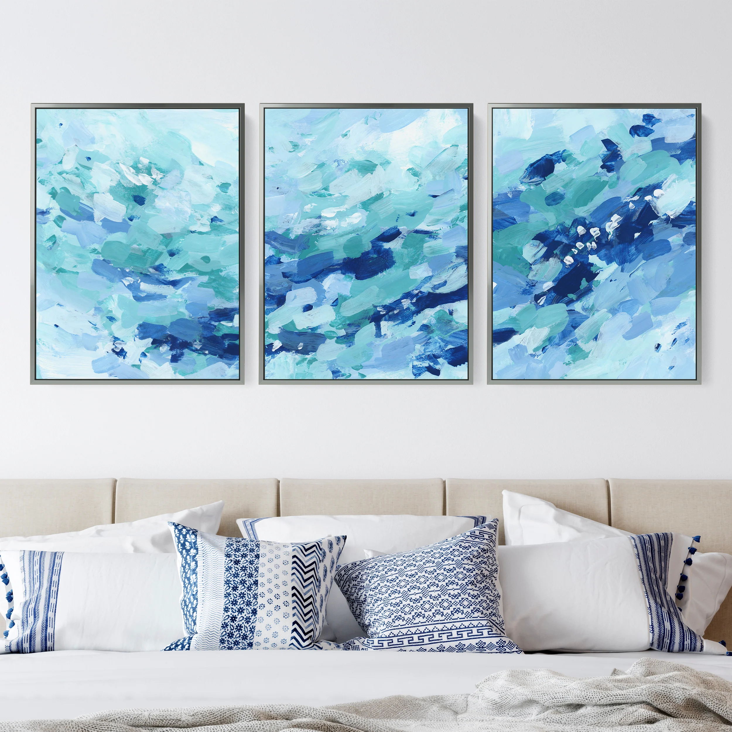 Mediterranean Mist Triptych - Set of 3